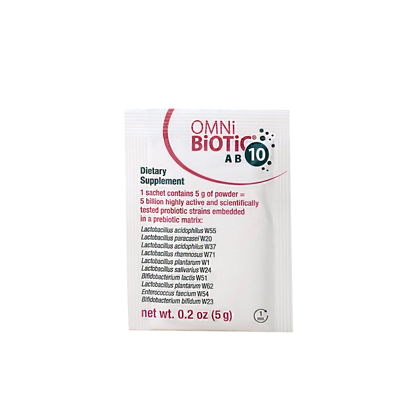 OMNi BiOTiC AB 10 - Clinically Tested Restorative Probiotic - Supports & Restores Gut Flora & Digestion - Digestive Probiotic for Diarrhea - Vegan, Hypoallergenic, Non-GMO (30 Daily Packets) OMNi BiOTiCUS supplements