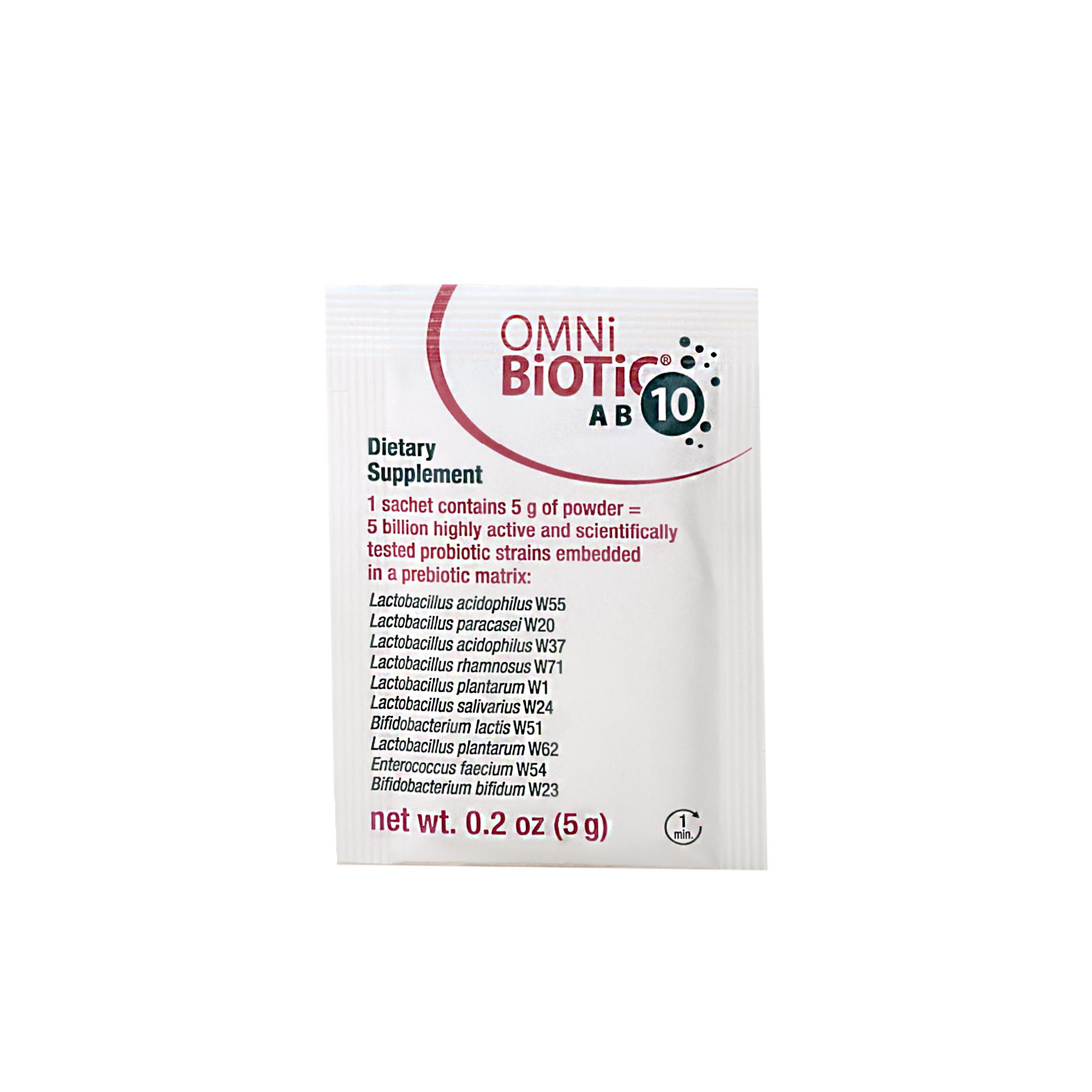 OMNi BiOTiC AB 10 - Clinically Tested Restorative Probiotic - Supports & Restores Gut Flora & Digestion - Digestive Probiotic for Diarrhea - Vegan, Hypoallergenic, Non-GMO (30 Daily Packets) OMNi BiOTiCUS supplements