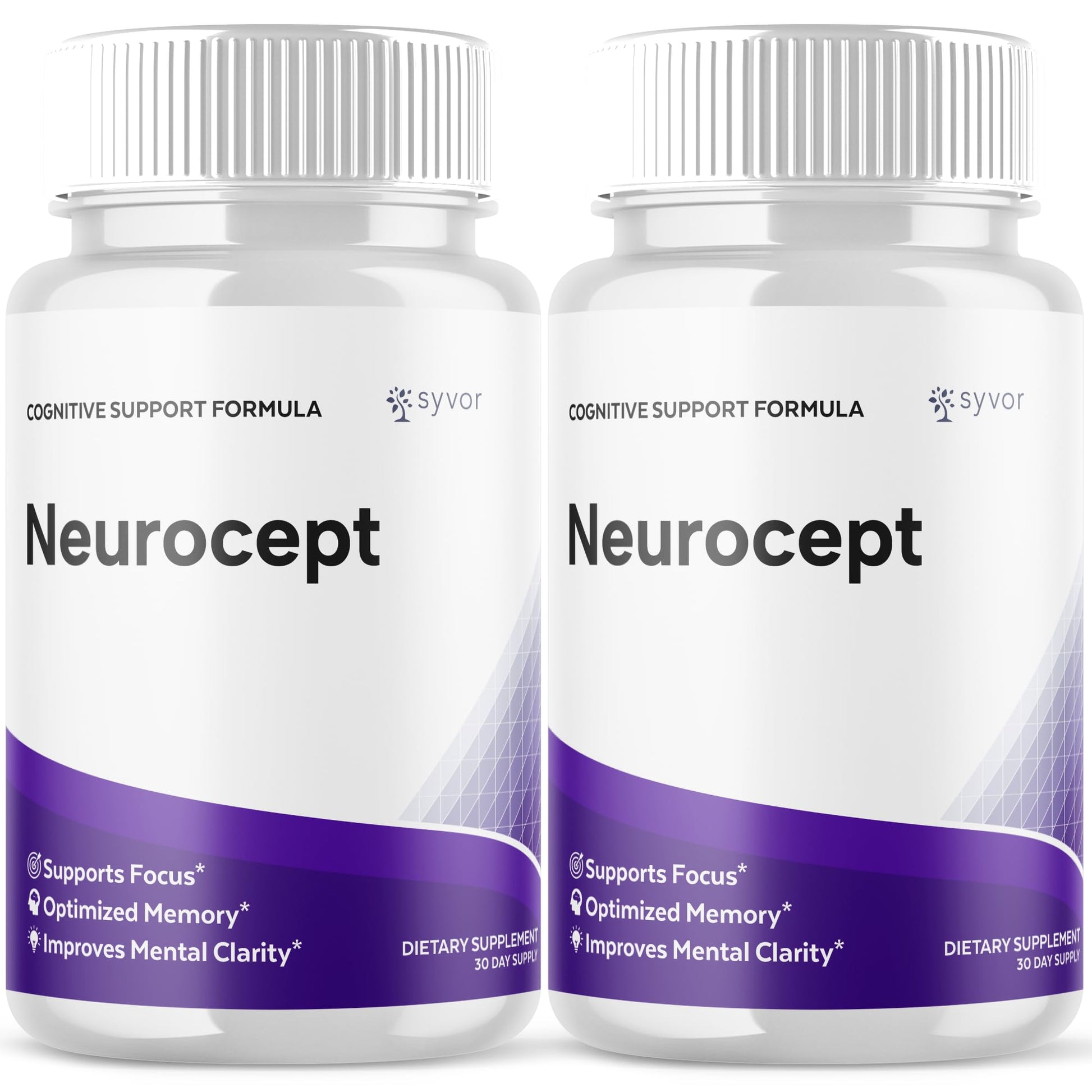 (2 Pack) Neurocept Capsules, Official Neurocept Brain Supplement Pills with All Natural Ingredients, Advanced Formula Support Pills with Max Strength Premium Vitamins for Women & Men (120 Capsules) SyvorAu supplements