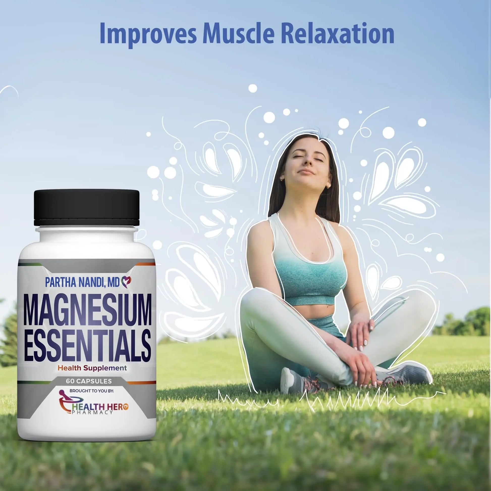 Triple Magnesium Citrate, Malate & Glycinate Complex Supplement – Supports Sleep, Stress, Muscle, Nerve & Heart Health – Advanced High-Absorption Formula – 235mg – 60 Capsules Partha Nandi, MDnz supplements