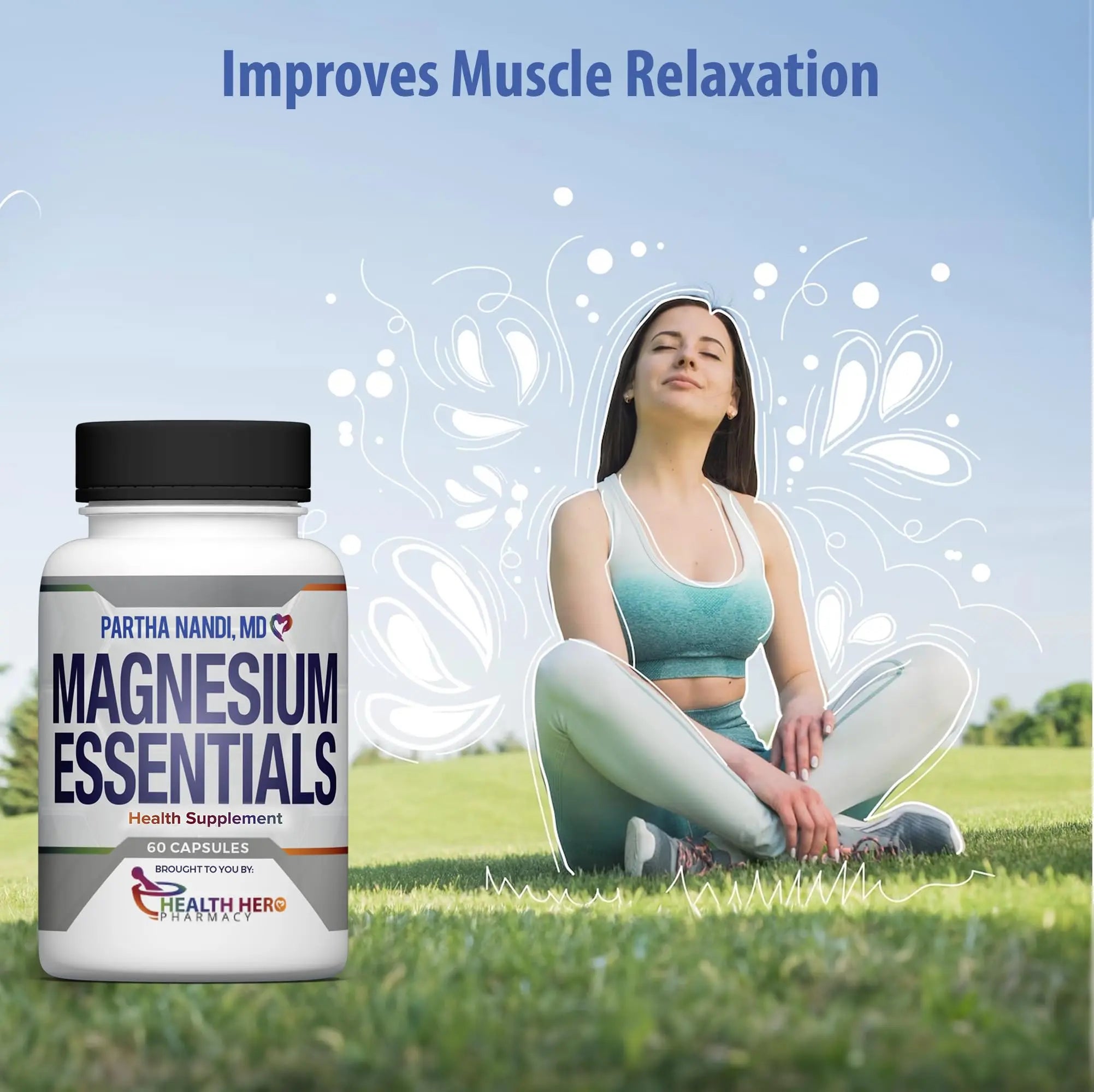 Triple Magnesium Citrate, Malate & Glycinate Complex Supplement – Supports Sleep, Stress, Muscle, Nerve & Heart Health – Advanced High-Absorption Formula – 235mg – 60 Capsules Partha Nandi, MDnz supplements