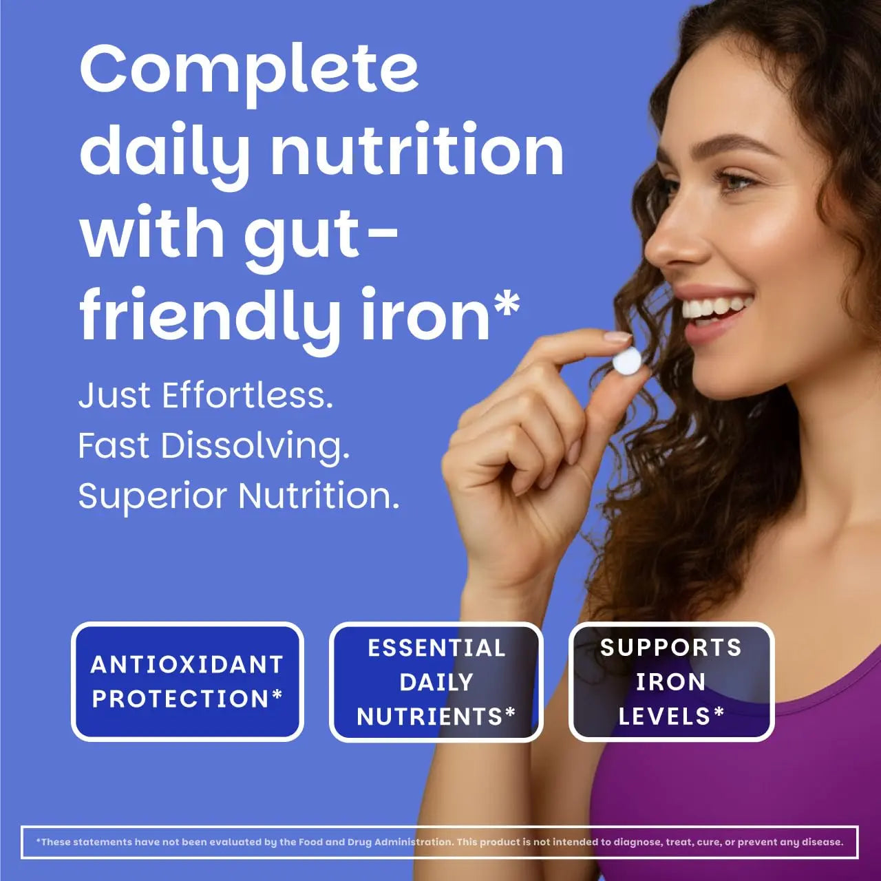 EZ Melts Multivitamin + Iron - Daily Multivitamin for Women & Men - Supports Healthy Energy Levels & Antioxidant Protection EZ MeltsAu supplements