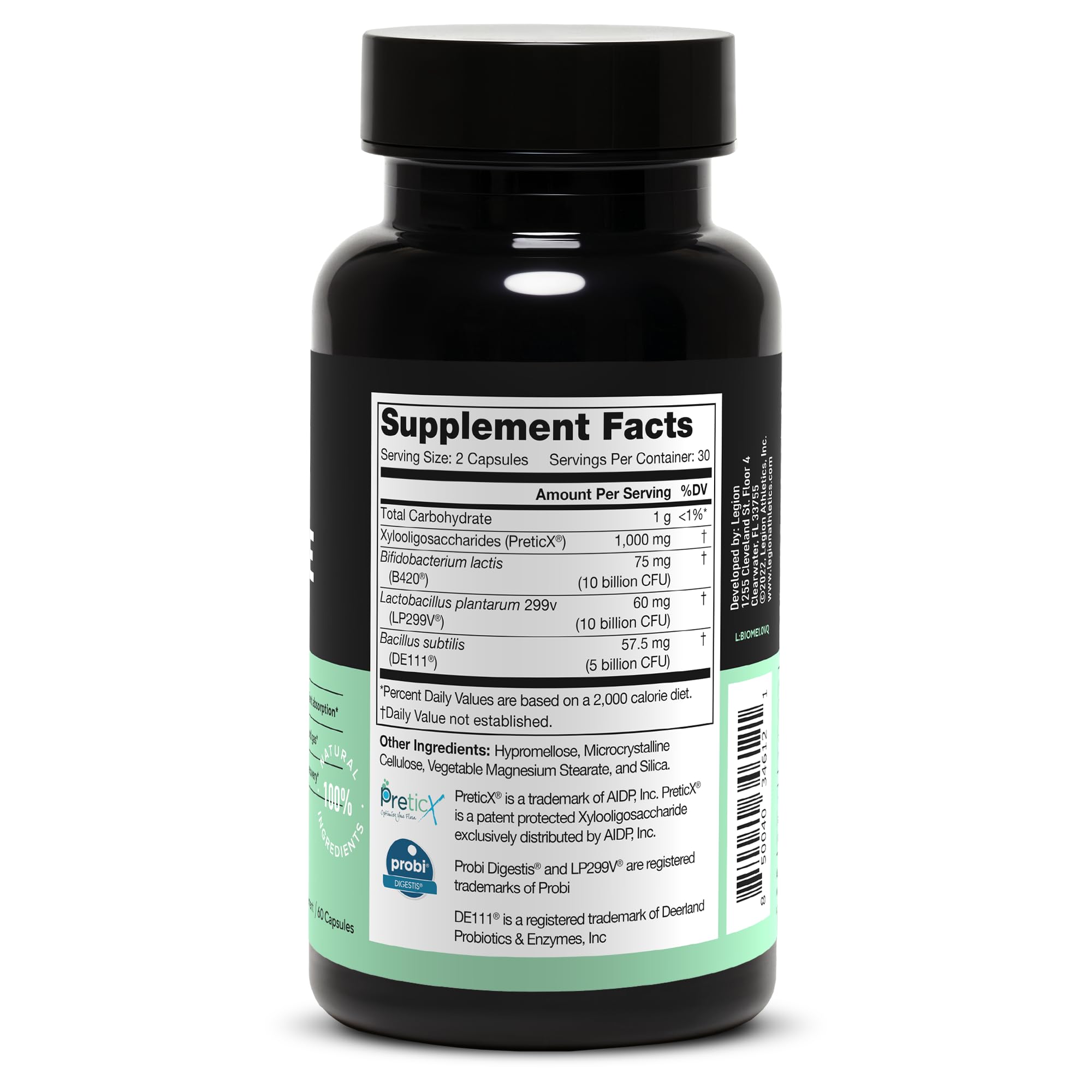 LEGION Biome Probiotic - Natural Probiotics Gut Health Supplement for Women & Men - Probiotic Nutritional Supplements Help Reduce Bloating, Cramping & Gas - Colon Health Probiotic Pills, 30 Servings LEGIONAu supplements
