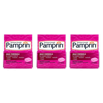 Pamprin Maximum Strength Formula, 24 Caplets (Pack of 3) PamprinAu supplements