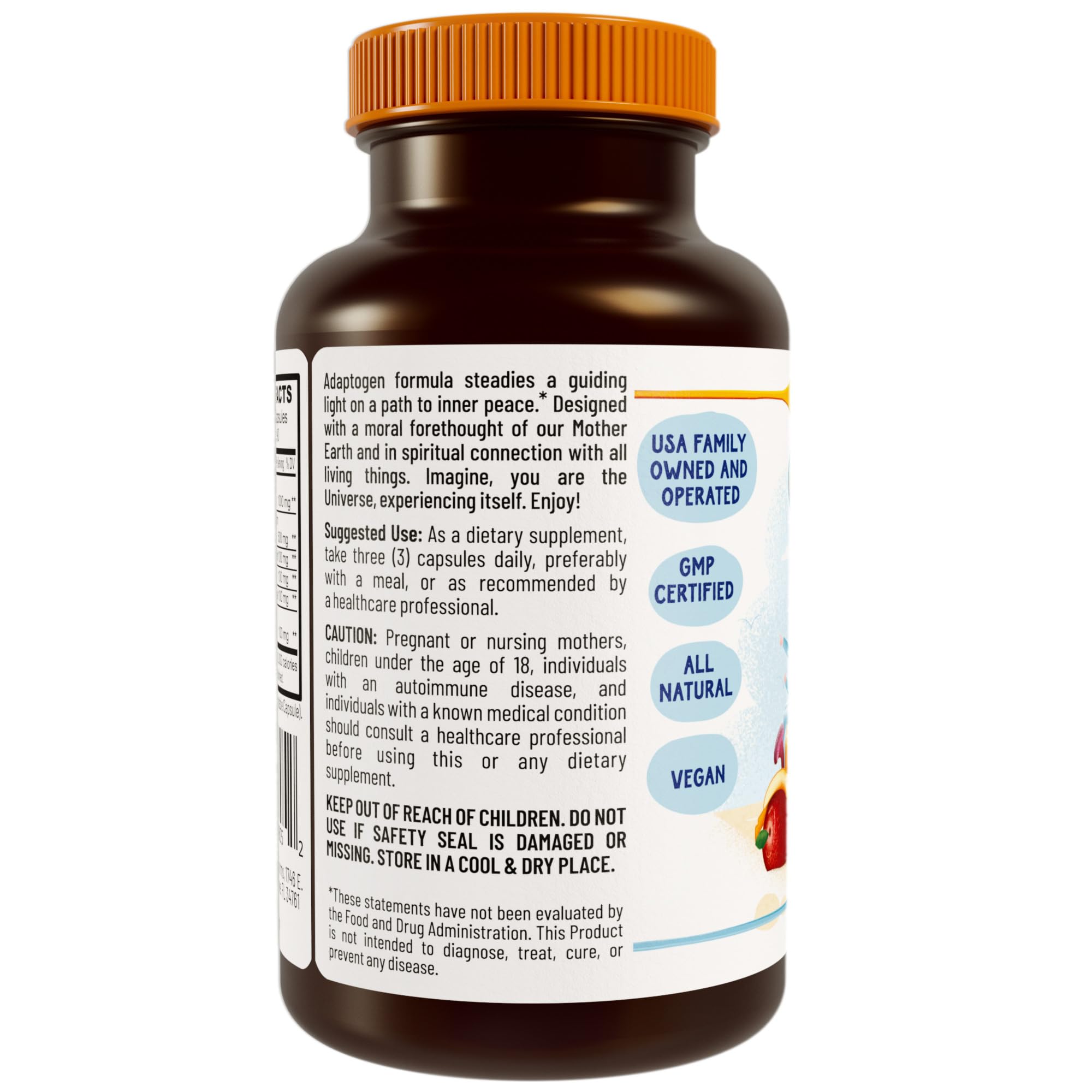 Hippie Farms Stress, Mood, Energy Support - Ashwagandha Root, Lion's Mane & More - Good Vibrations Blend Hippie FarmsAu supplements