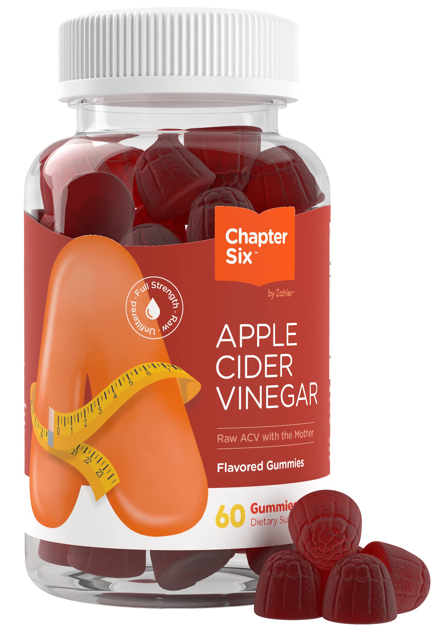 Zahler - Apple Cider Vinegar Gummies Kosher & Delicious ACV for Women Men Raw ZahlerAu supplements