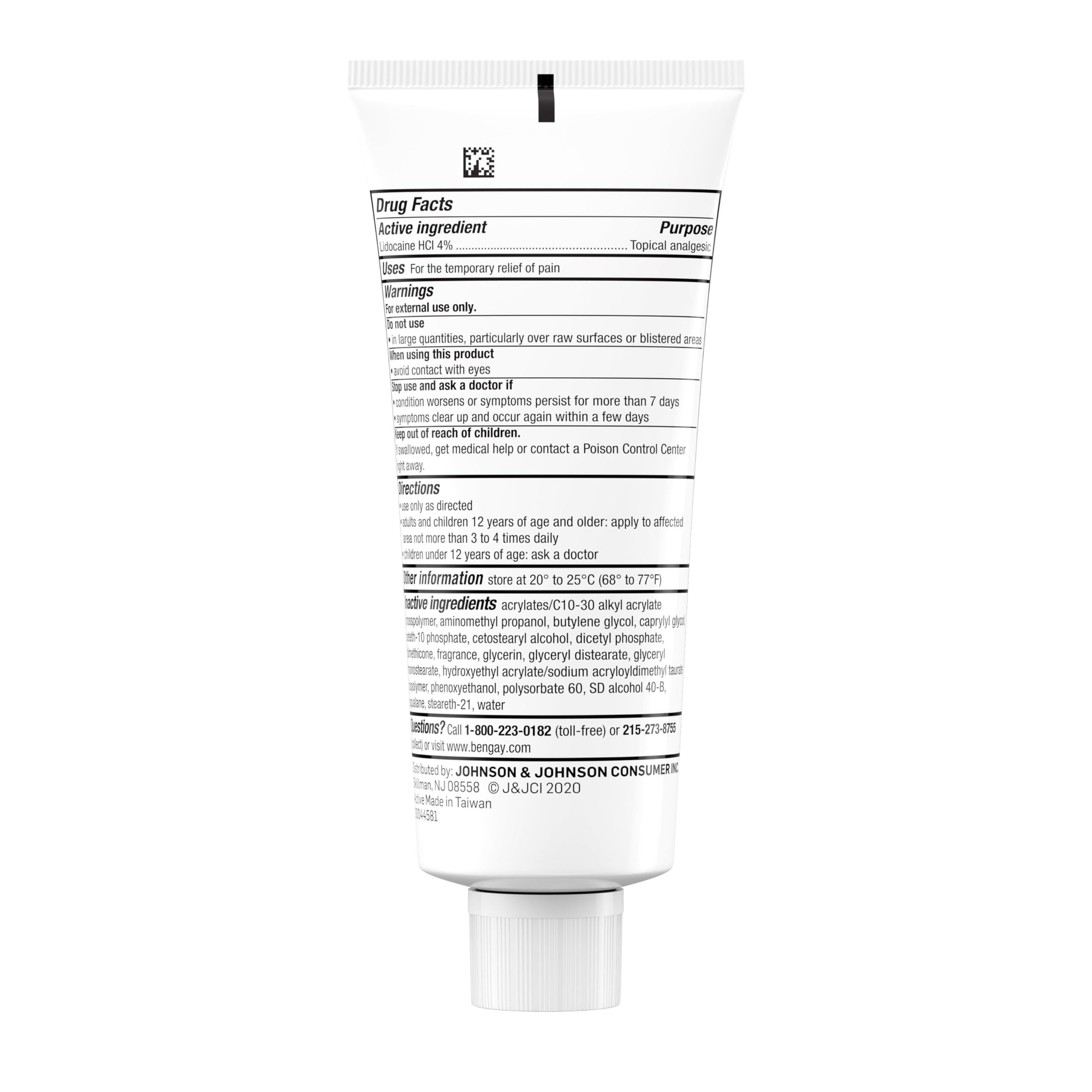Bengay Lidocaine Pain Relief Cream, Maximum Strength OTC, Non-Greasy Topical Analgesic with 4% Lidocaine to Desensitize Nerves, Numbing Cream with a Soothing Jasmine Scent, 3 oz BengayAu supplements