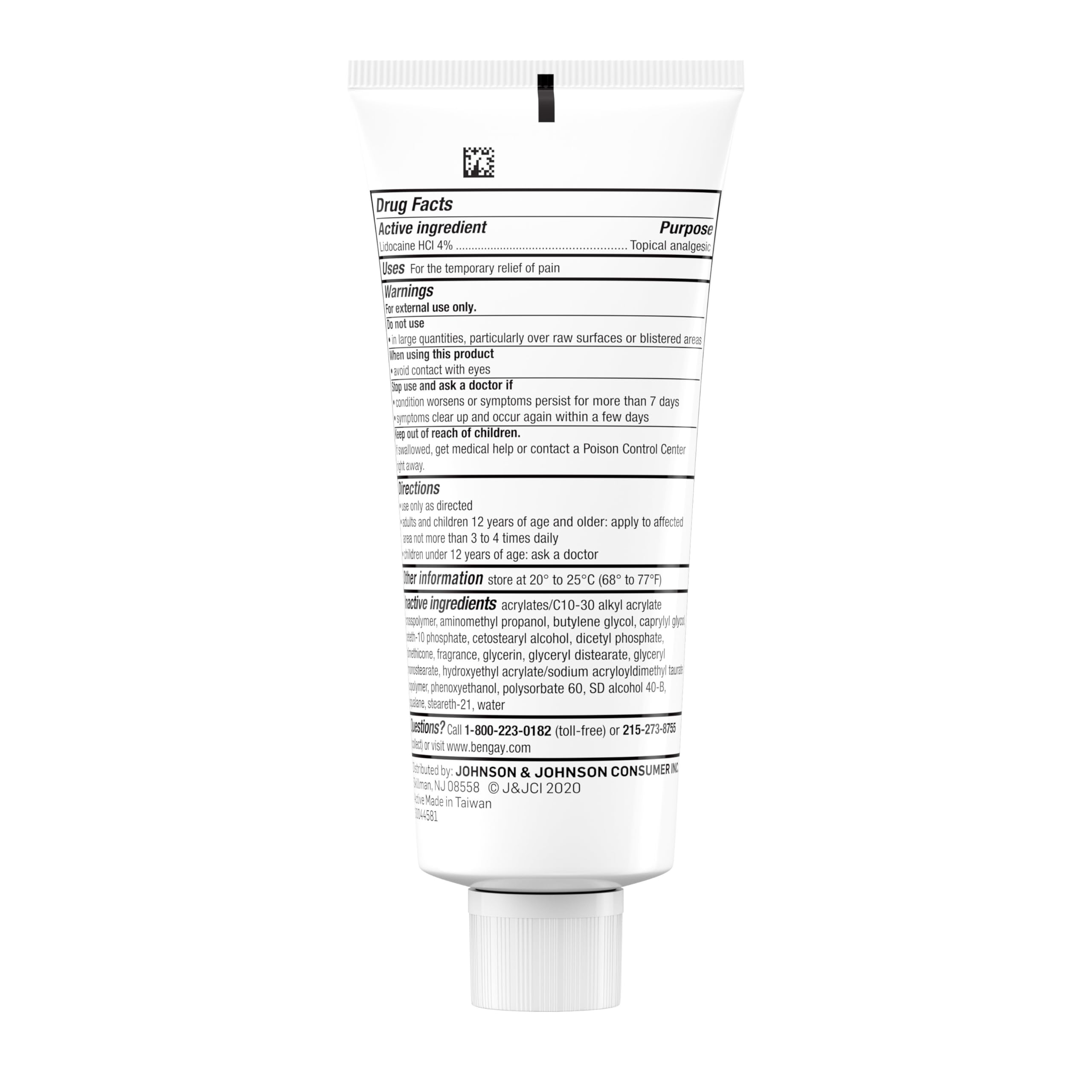Bengay Lidocaine Pain Relief Cream, Maximum Strength OTC, Non-Greasy Topical Analgesic with 4% Lidocaine to Desensitize Nerves, Numbing Cream with a Soothing Jasmine Scent, 3 oz BengayAu supplements