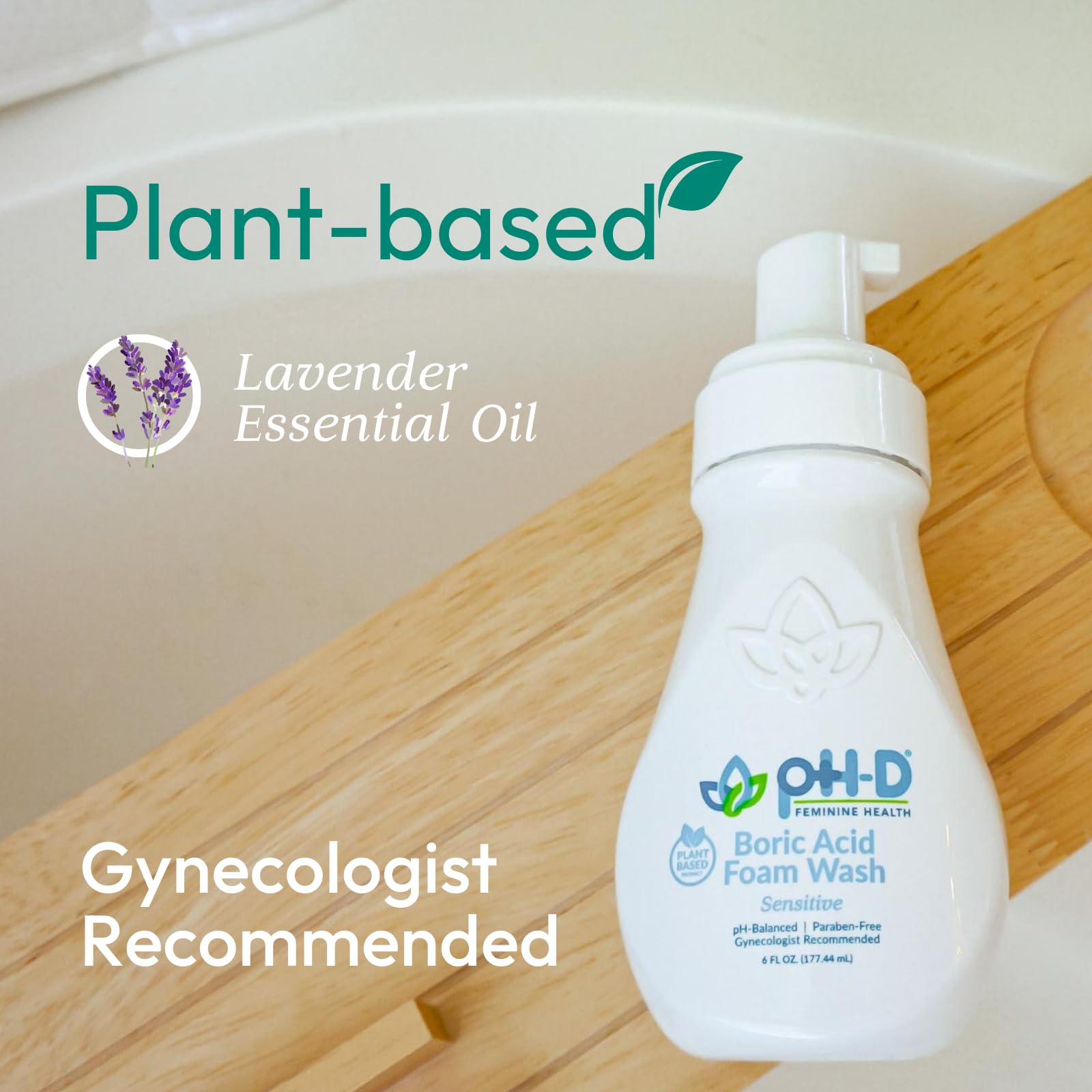 pH-D Feminine Health - Boric Acid Foam Wash - pH-Balanced, Paraben-Free, and Plant-based pH-D Feminine Health SupportAu supplements