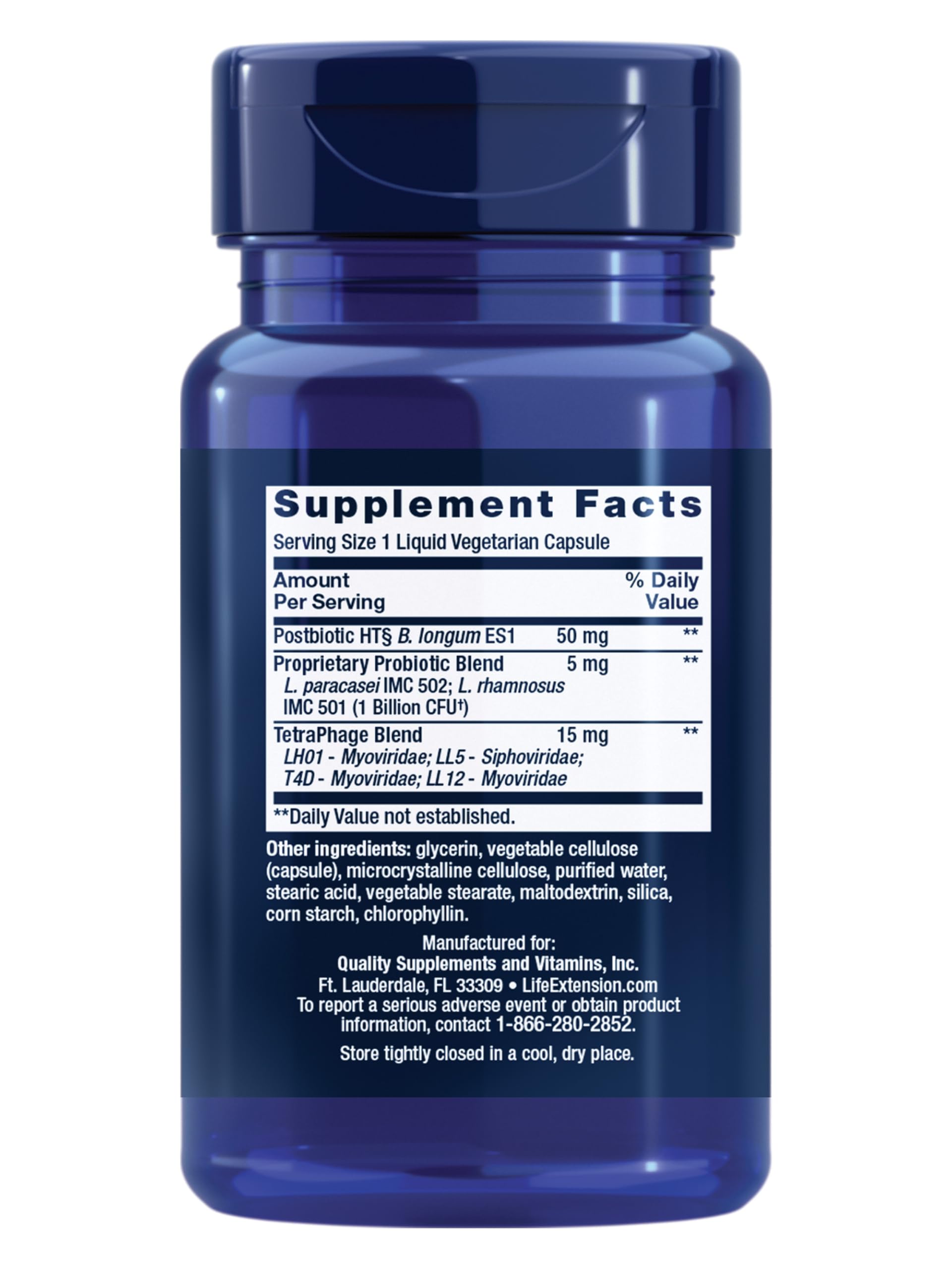 Life Extension FLORASSIST® Probiotic GI with Phage Technology, Digestive Health Supplement, microbiome Balance, Gut Health, Gluten Free, Vegetarian, 30 Capsules Life ExtensionAu supplements