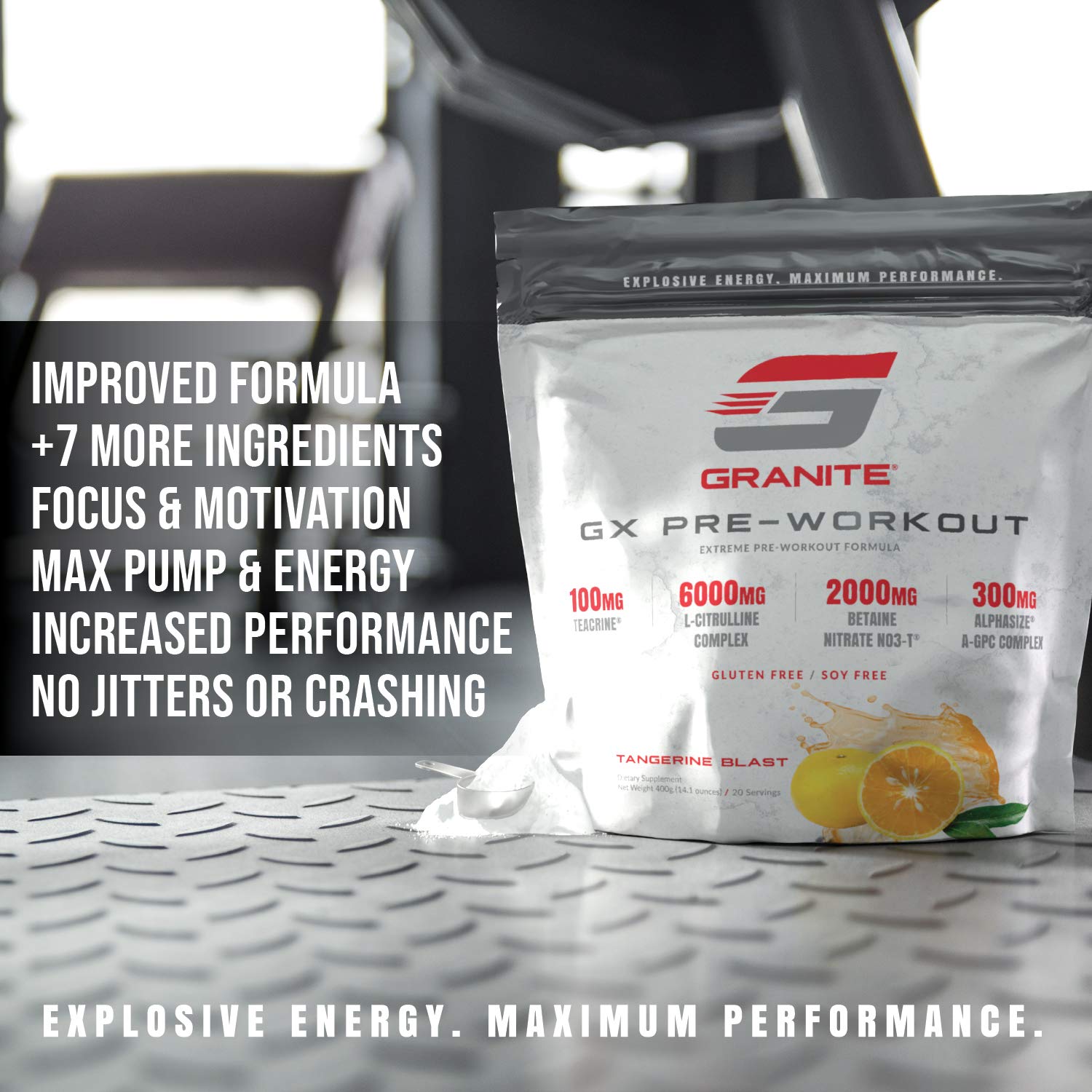 Granite GX Pre-Workout Supplement (Watermelon) Advanced Formula for Pump, Focus Granite SupplementsAu supplements