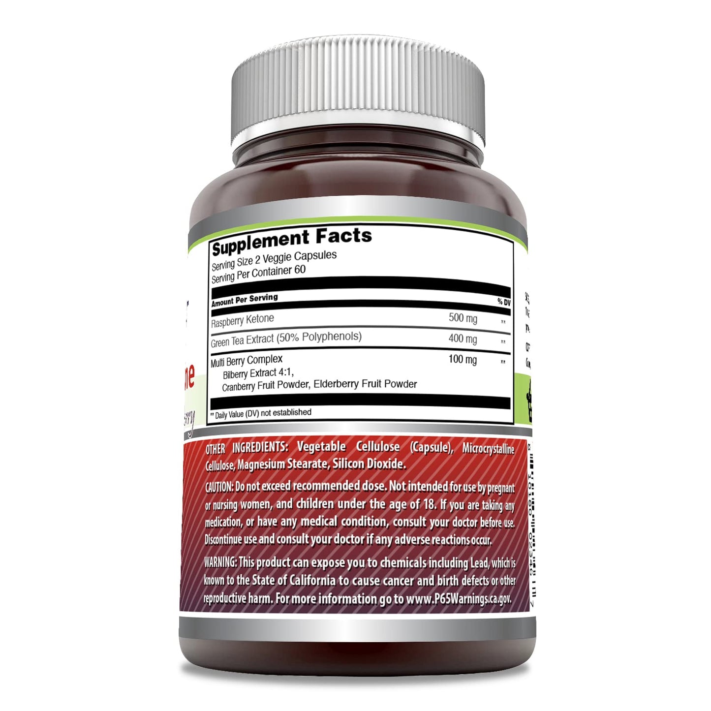 Amazing Formulas Raspberry Ketone with Green Tea Extract & Multi Berry Complex Amazing NutritionUS supplements
