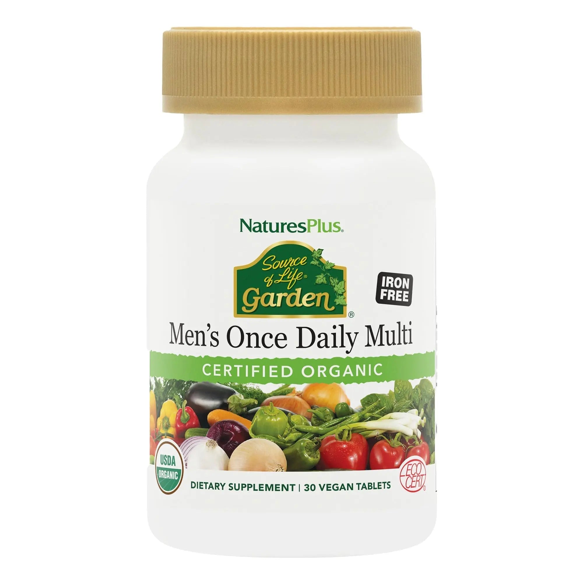 NaturesPlus Source of Life Garden Men’s Once Daily Multivitamin - 30 Tablets - Supports Energy & Stamina Nature's PlusAu supplements