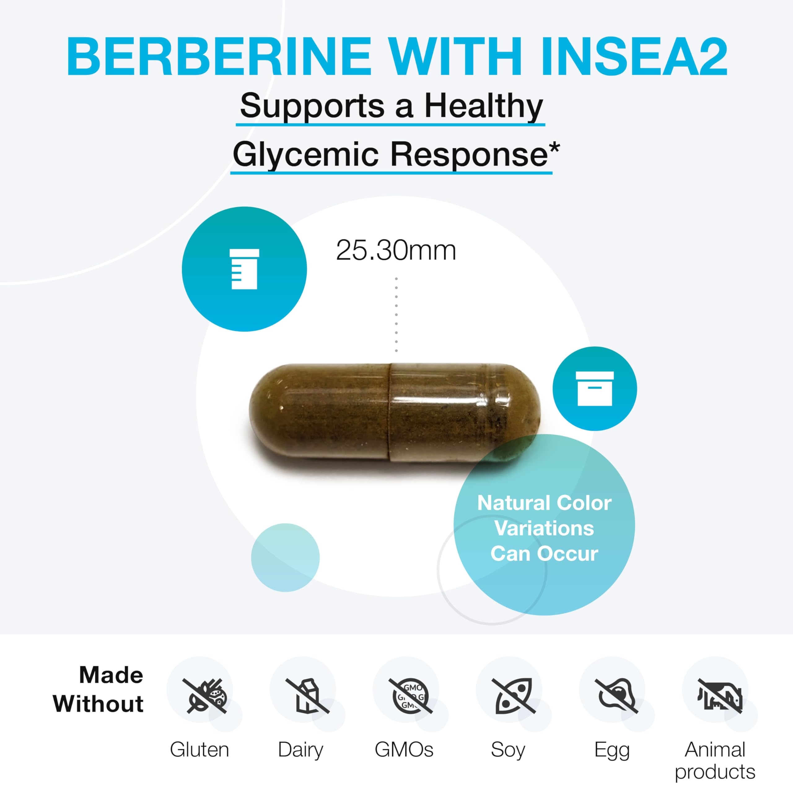 XYMOGEN Berberine with InSea2 - Blend of Polyphenols - Cellular Metabolic & Immune Support - Plant-Based, Gluten-Free & Non-GMO - 60 Capsules XYMOGENAu supplements