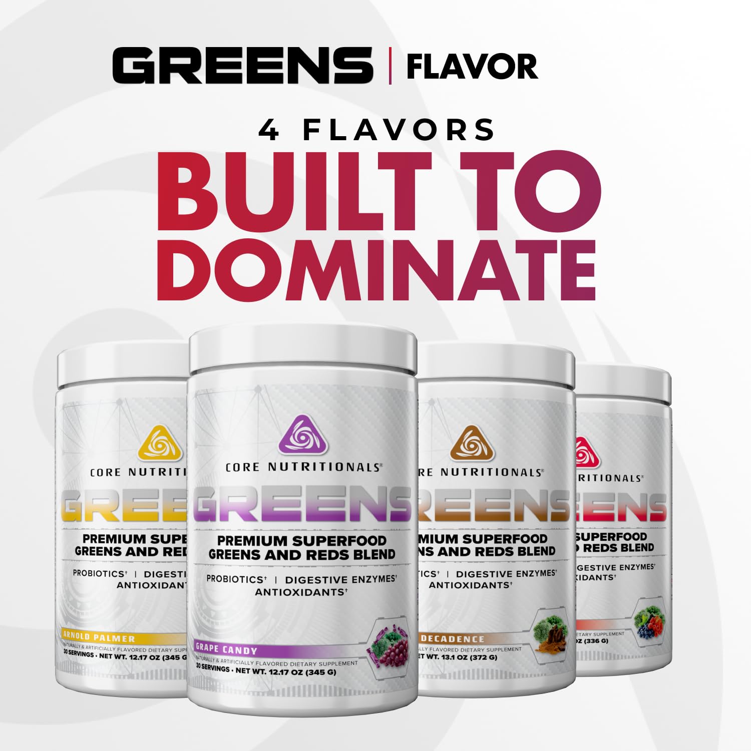 Core Nutritionals Greens | Premium Superfood Reds & Greens Blend | 5 Billion CFU Probiotics, Digestive Enzymes, & Antioxidants | 30 Servings (Berry Bliss) Core NutritionalsAu supplements