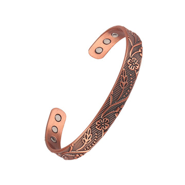 FASCIO Copper Bracelets and Copper Ring for Women Men,Adjustable Magnetic Lymphatic FASCIOAu supplements