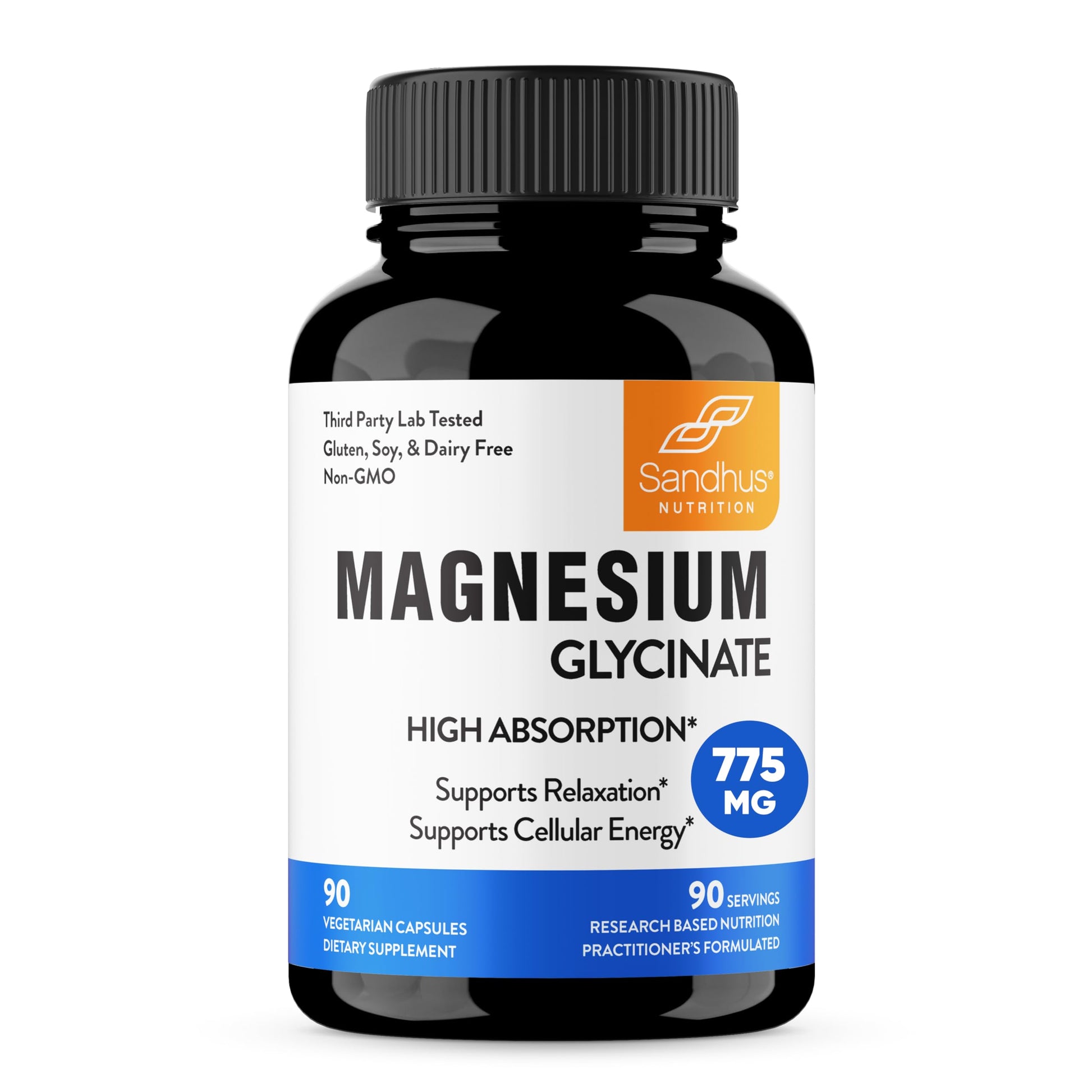Sandhu's Superior Absorption Magnesium Glycinate 775mg|140mg Elemental Magnesium Sandhu'sAu supplements