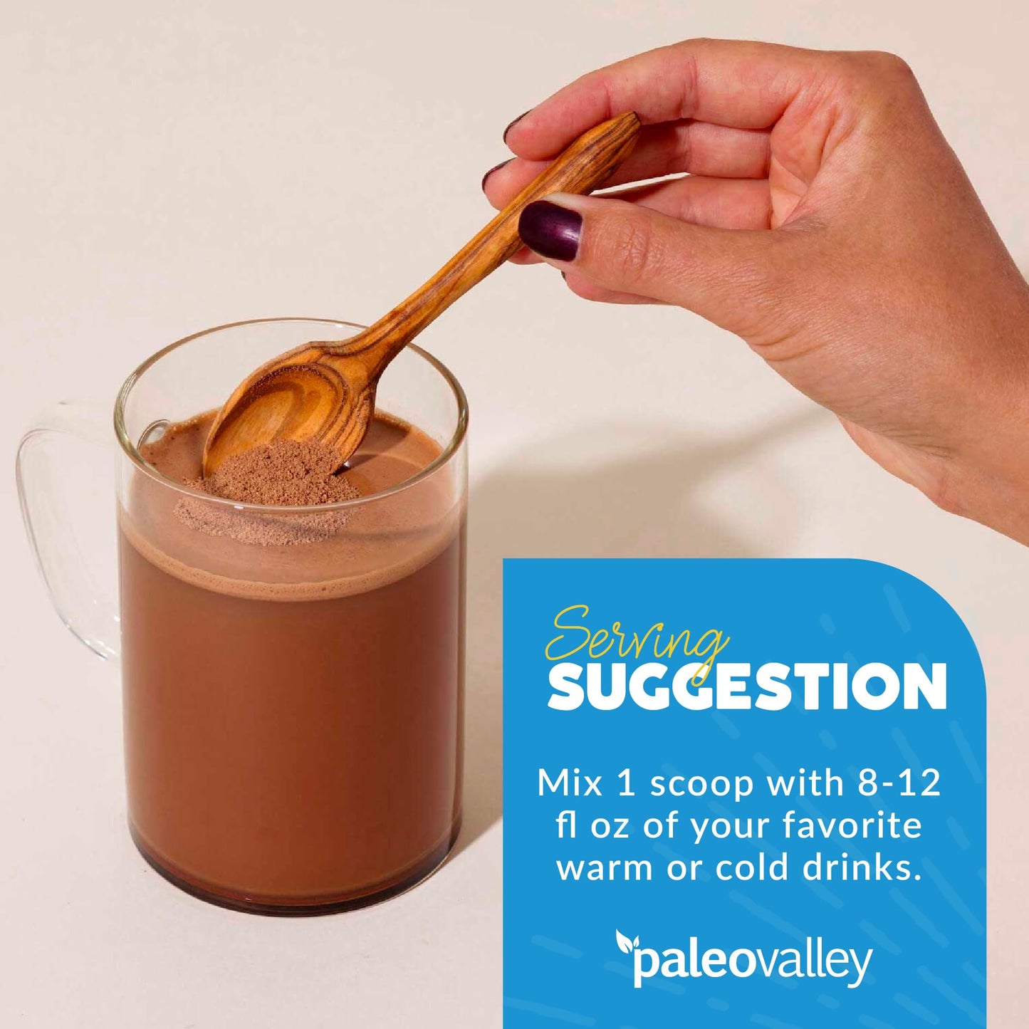 Paleovalley 100% Grass Fed Bone Broth Protein Powder - Chocolate - Rich in Collagen PaleovalleyUS supplements