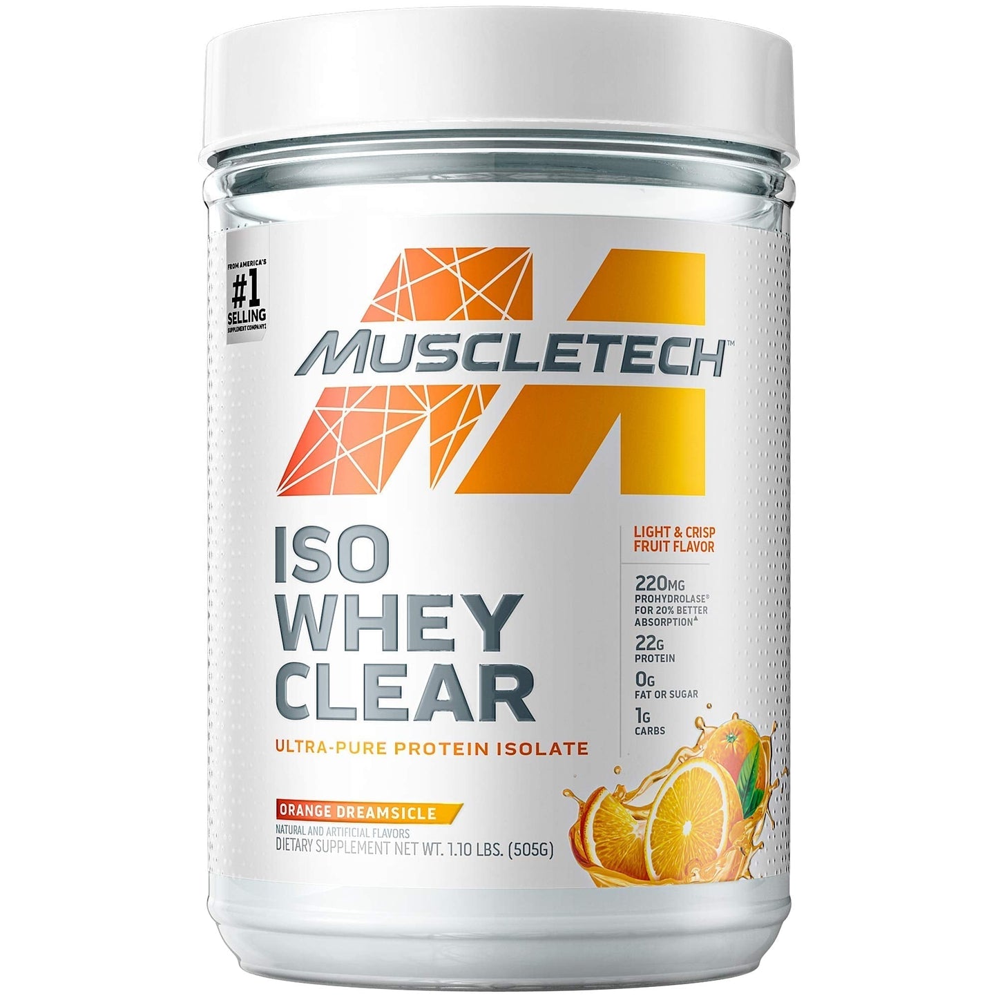 Whey Protein Powder MuscleTech Clear Whey Protein Isolate Whey Isolate MuscletechUS supplements