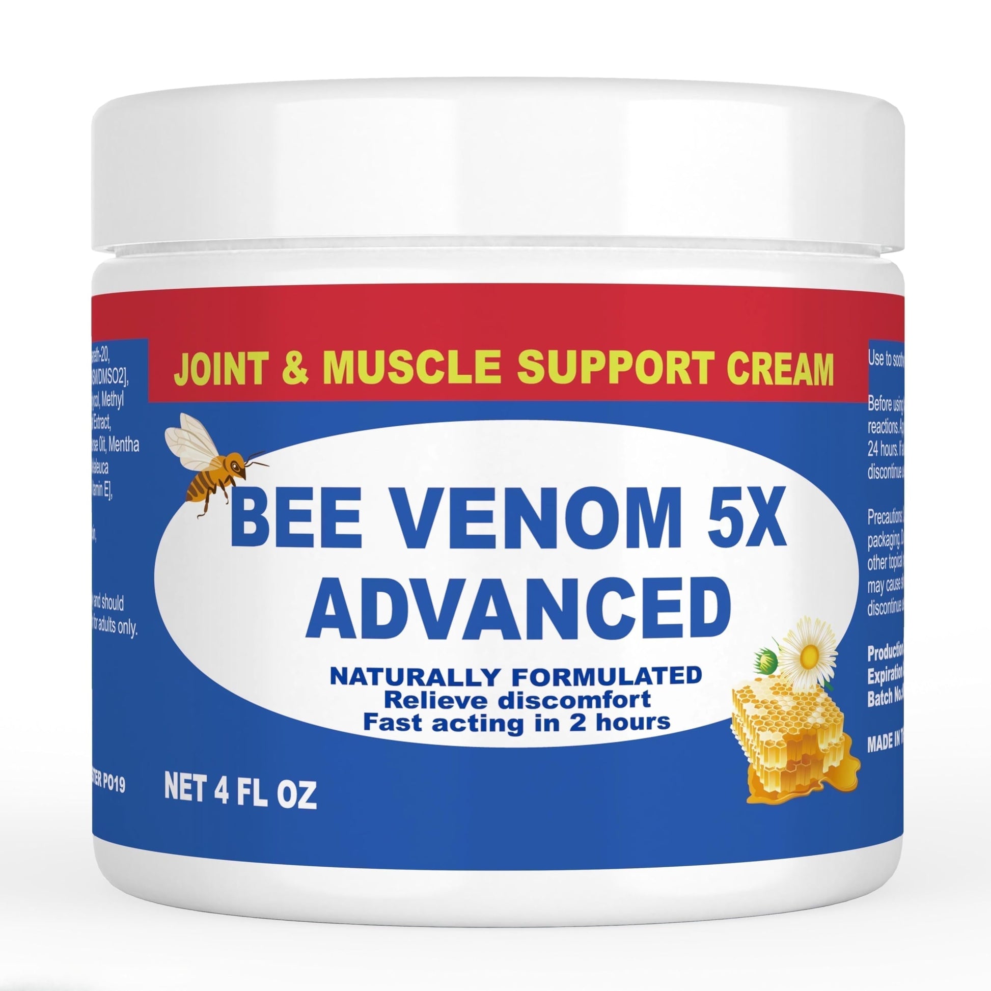 JOYFULART Zealand Bee Venom Serum Gel, Professional for Joint, Muscle, Bone Cream, 24h Fast Release, Soothing Powerful for Back, Neck, Hand, Foot, Knee, Muscle, Shoulder, Hip, Nerve JOYFULARTAu supplements