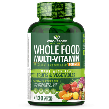 Whole Food Multivitamin for Men - Natural Multi Vitamins, Minerals, Organic Extracts Wholesome WellnessAu supplements