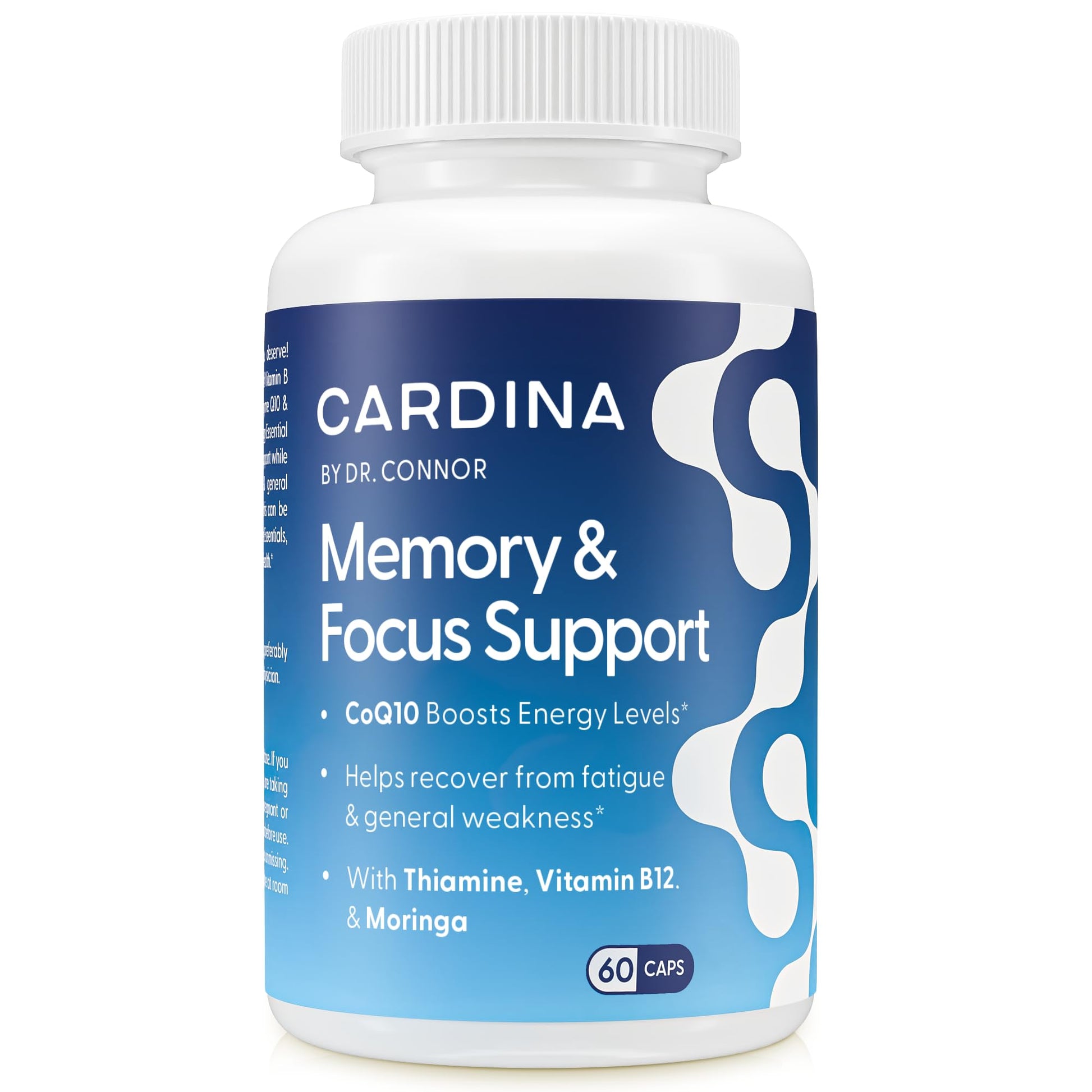 CARDINA B12 Vitamins for Women and Men - Brain Supplements for Memory and Focus with Thiamine B1 Supplement and COQ10 - Brain Memory Support - Non-GMO and Vegan B12 Supplement, 60 Ct CARDINAAu supplements