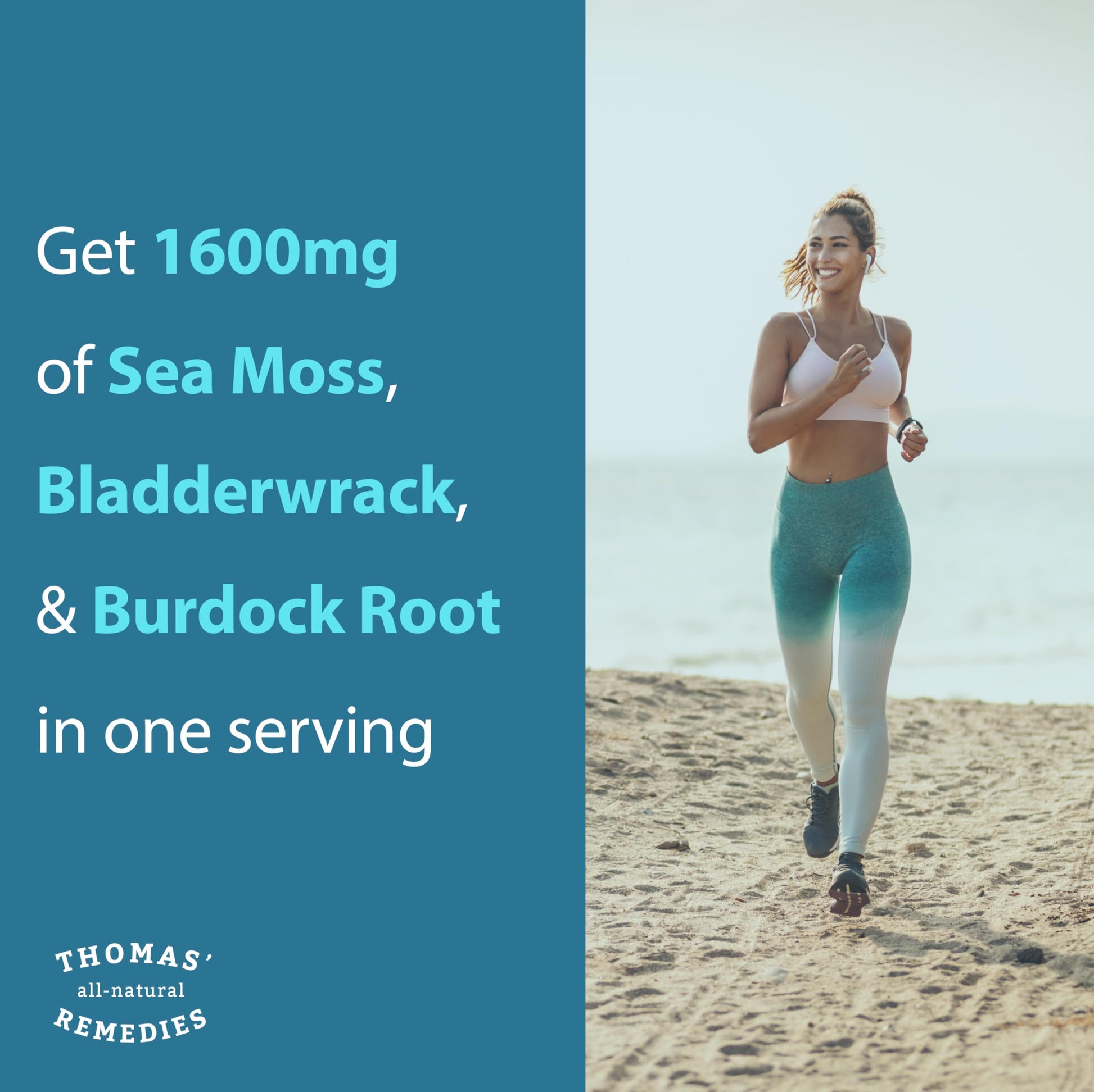 Thomas' all-natural Remedies Irish Sea Moss Capsules, Sea Moss with Bladderwrack & Burdock Root Organic for Gut Health, Digestion, Energy & Immune Support, 120 Seamoss Pills Thomas' all-natural RemediesAu supplements