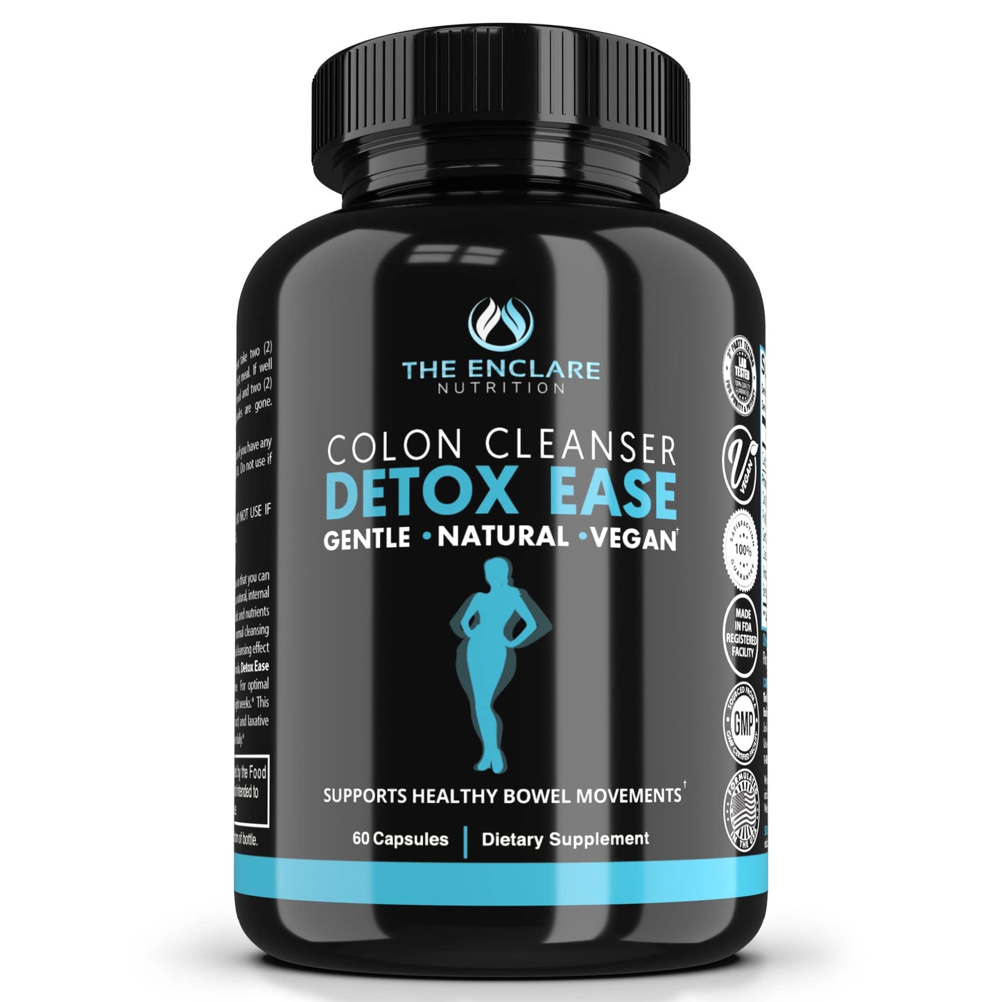 Detox Ease, Colon Cleanse Detox, Healthy Bowel Movements, Digestive Health, Urinary Tract THE ENCLARE NUTRITIONUS supplements