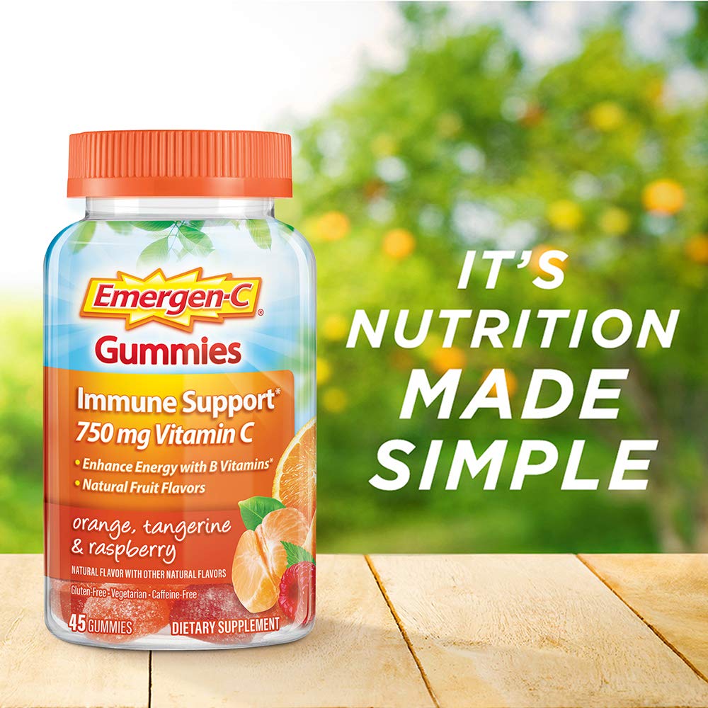 Emergen-C 750mg Vitamin C Gummies for Adults, Immunity Gummies with B Vitamins Emergen-CAu supplements