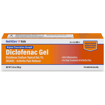 HealthCareAisle Diclofenac Gel, 1%, Arthritis Pain Relief - 100 g tube - Original Prescription Strength (NSAID) HealthCareAisleAu supplements