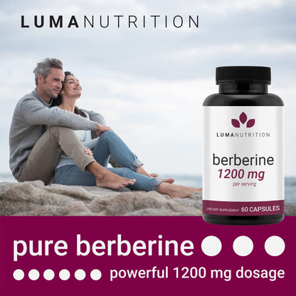 Luma Nutrition Berberine Supplement - Berberine 1200mg Per Serving - Berberine HCI Luma NutritionUS supplements