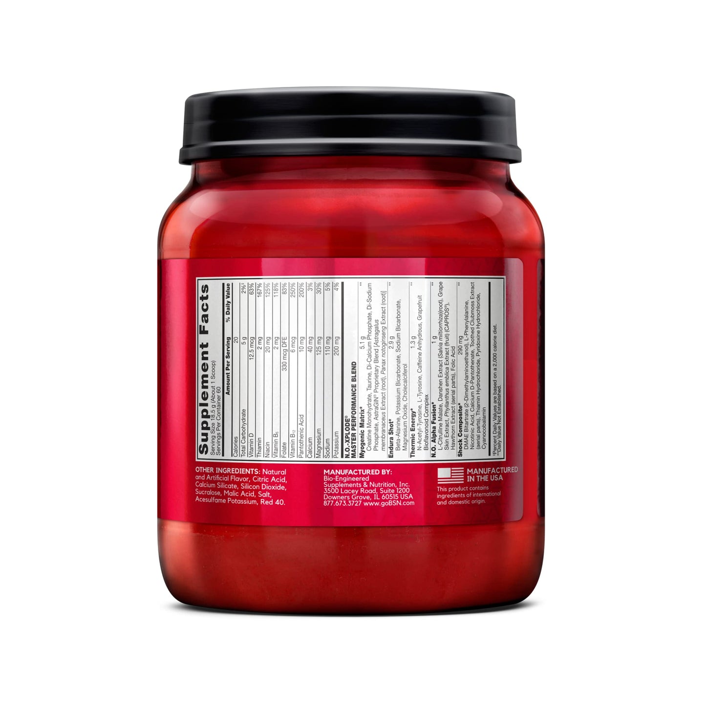 BSN N.O.-XPLODE Pre Workout Supplement with Creatine, Beta-Alanine, and Energy BSNUS supplements