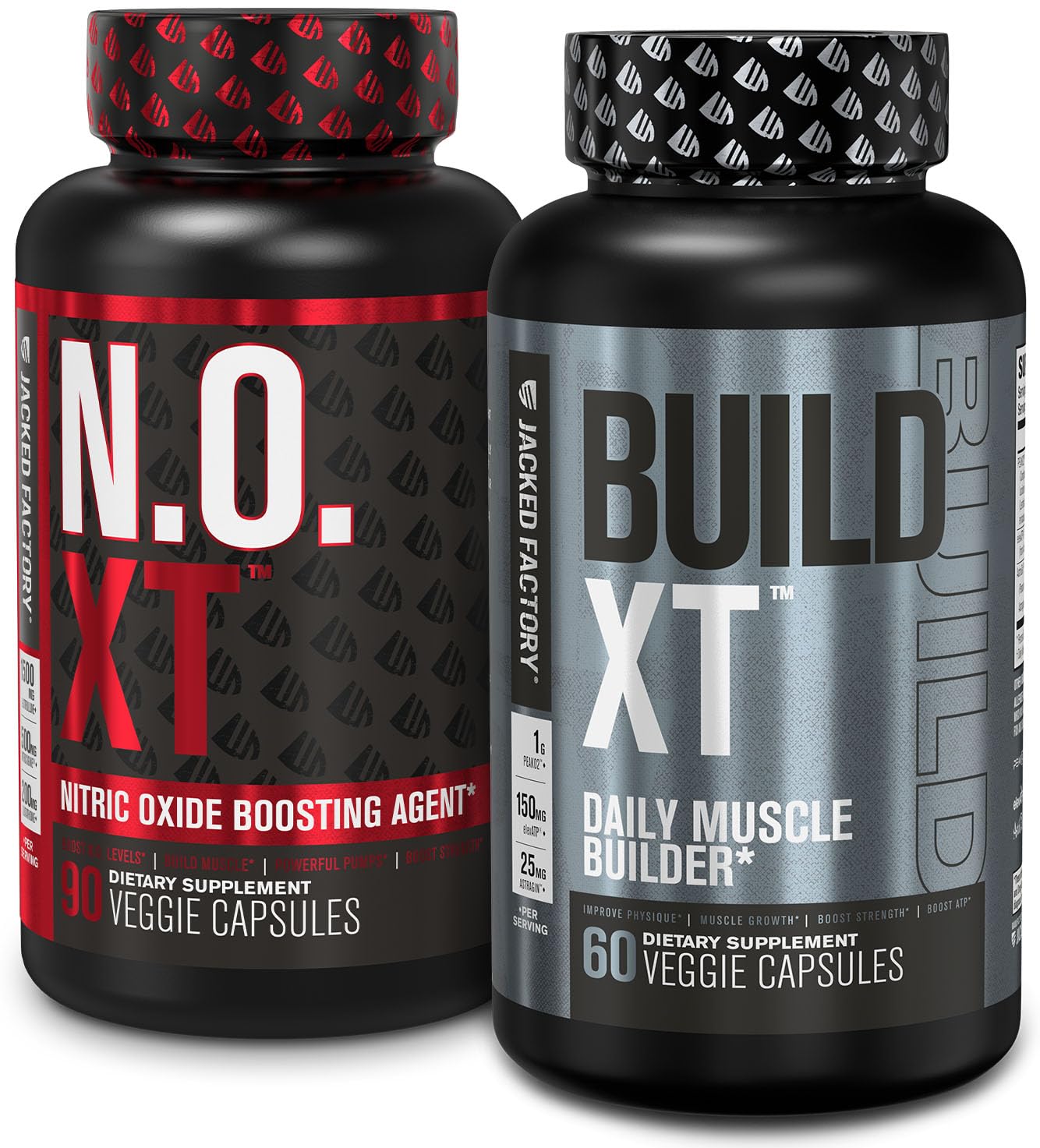 Jacked Factory Muscle Builder Supplement Stack - Build-XT Muscle Builder & N.O. XT Nitric Jacked FactoryAu supplements