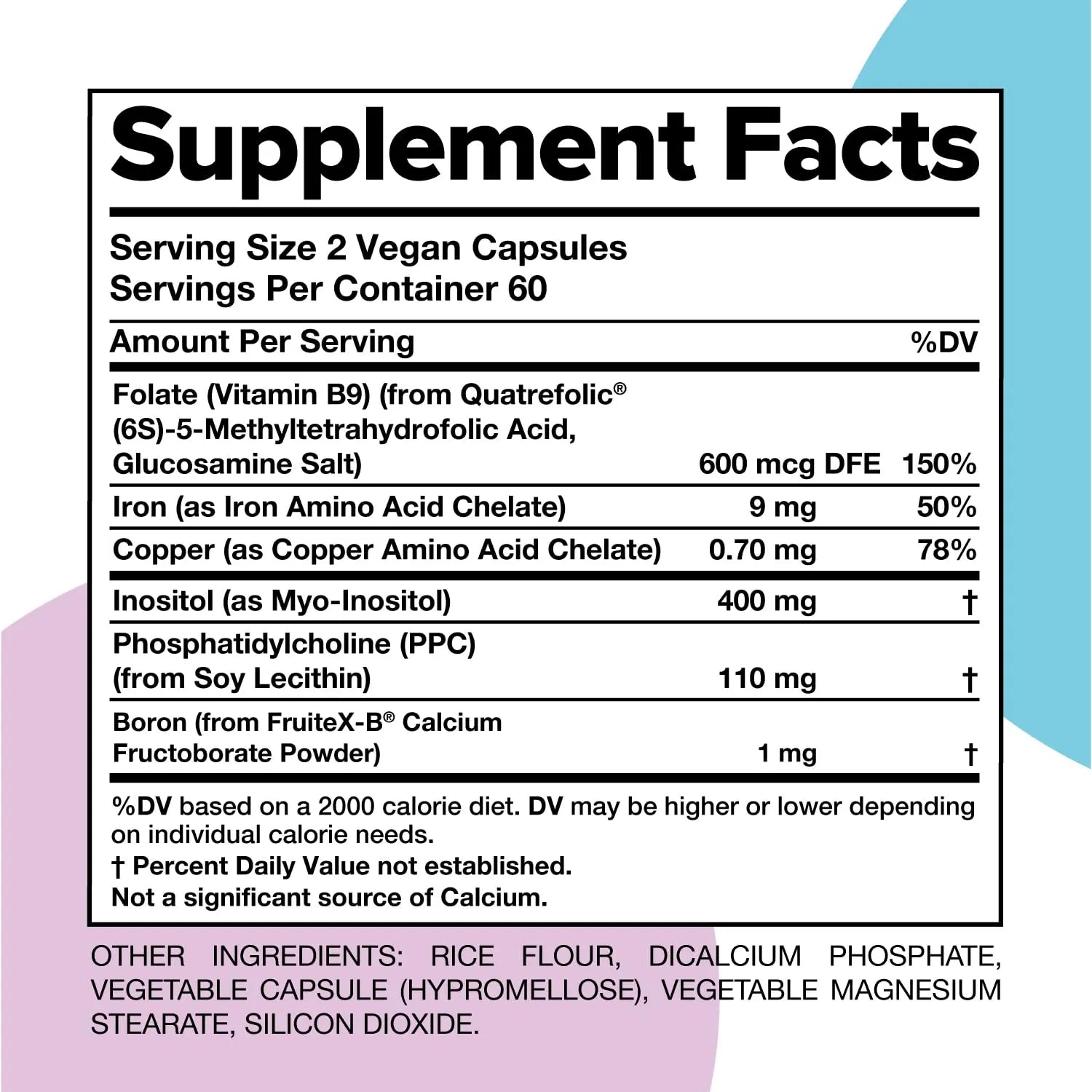 Complement ForHer Multivitamin - Hormone Balance for Women (60 Servings) Inositol Supplement, Longevity Support- B9, Iron - 120 Capsules ComplementAu supplements