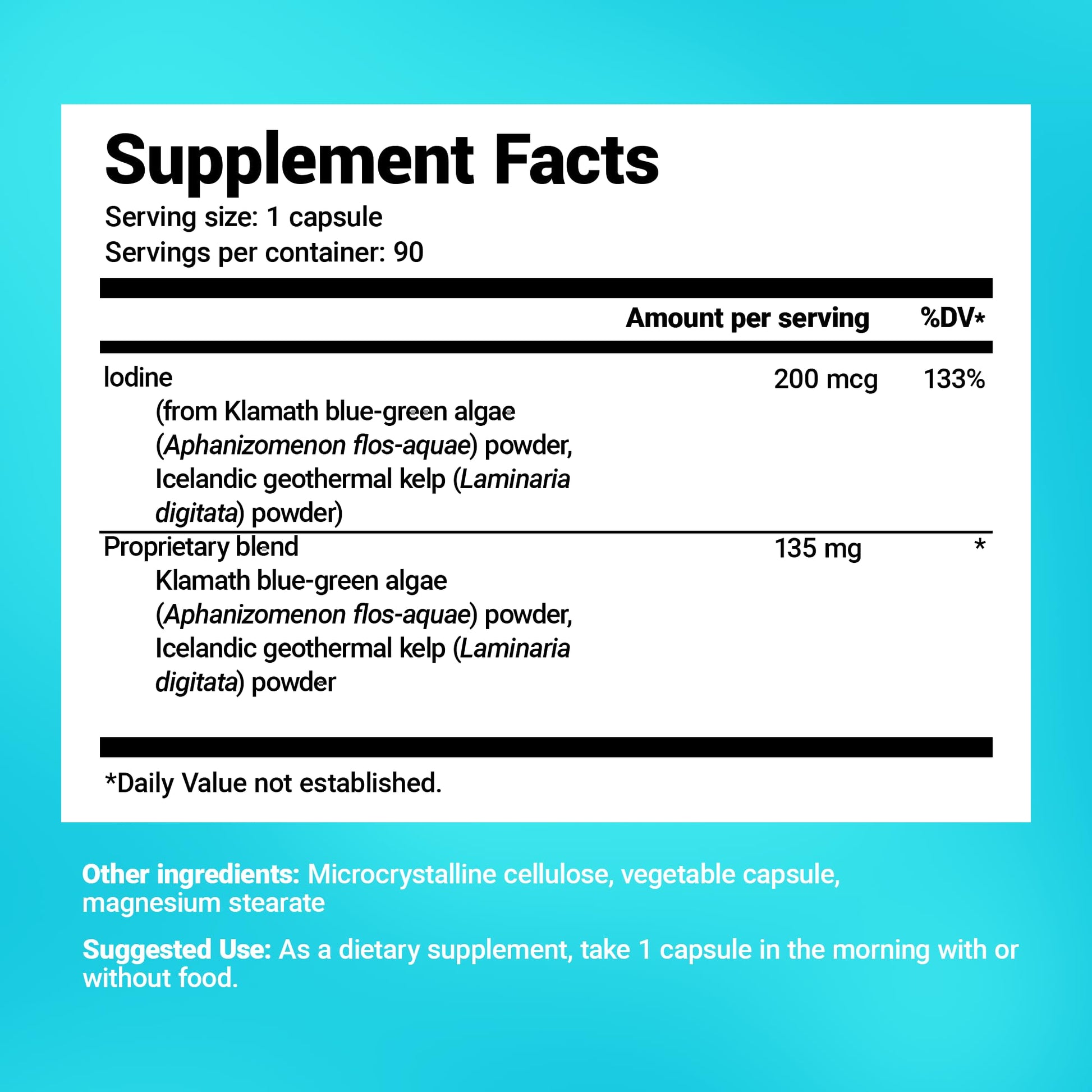 Dr. Berg's Sea Kelp Enhanced - Pure Healthy Thyroid Support Natural Antioxidants Dr. Berg NutritionalsUS supplements