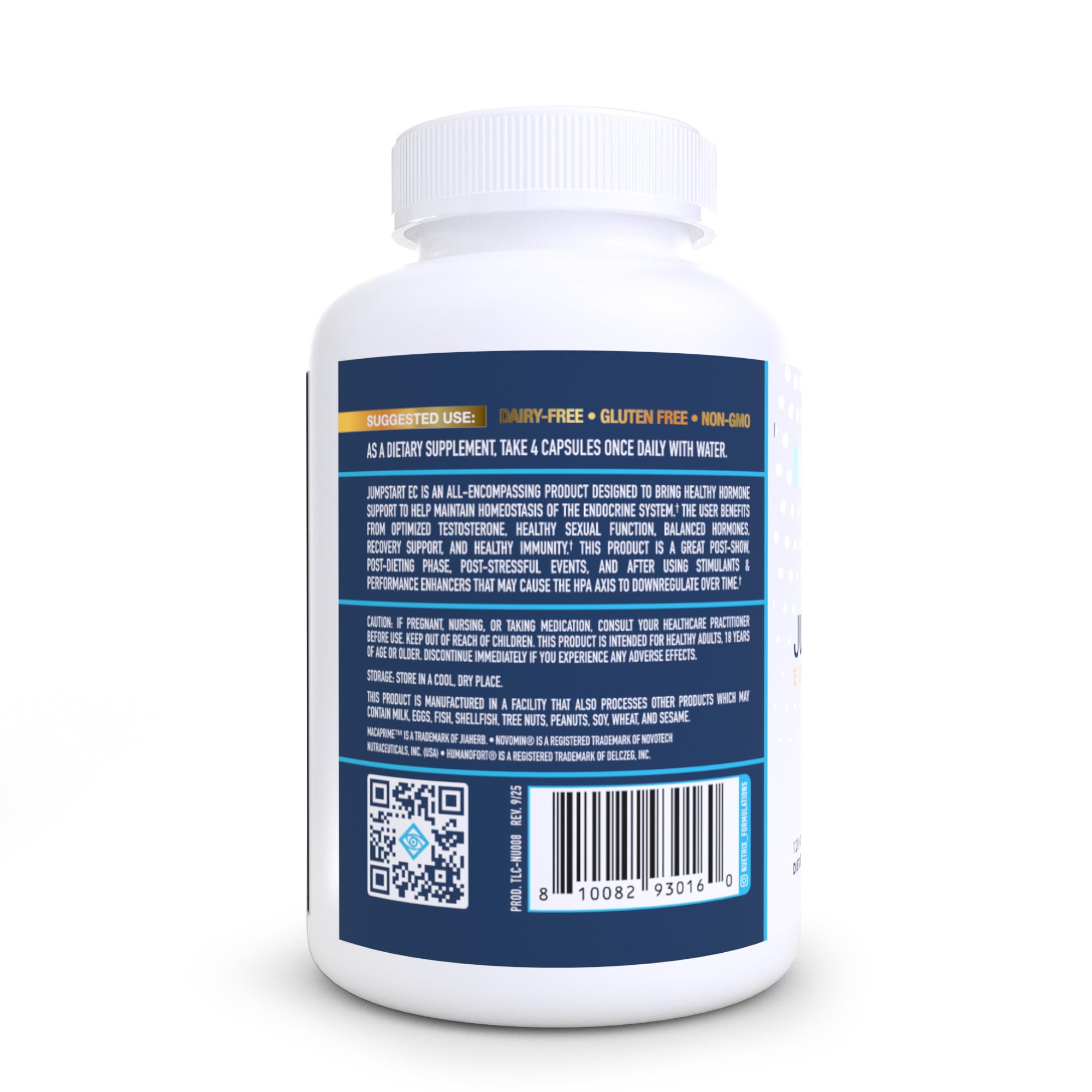 NuEthix Formulations Jumpstart EC, Endocrine System Homeostasis Dietary Supplement, 120 Capsules NuEthix FormulationsAu supplements