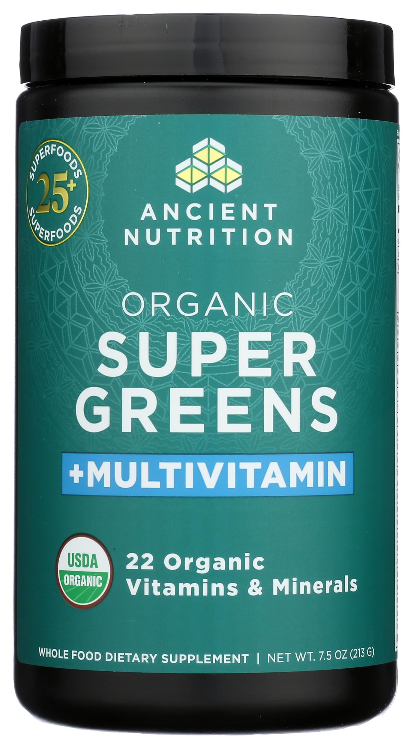 Ancient Nutrition, Vitamin Powder, One Bottle Made from Real Fruits, Vegetables and Herbs, for Digestive and Energy Support, 25 Servings, 7.5oz Ancient NutritionAu supplements
