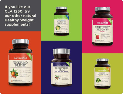 NatureWise CLA 1250 Support Exercise Naturally (2-Month Supply), Support Fitness goals NatureWiseUS supplements