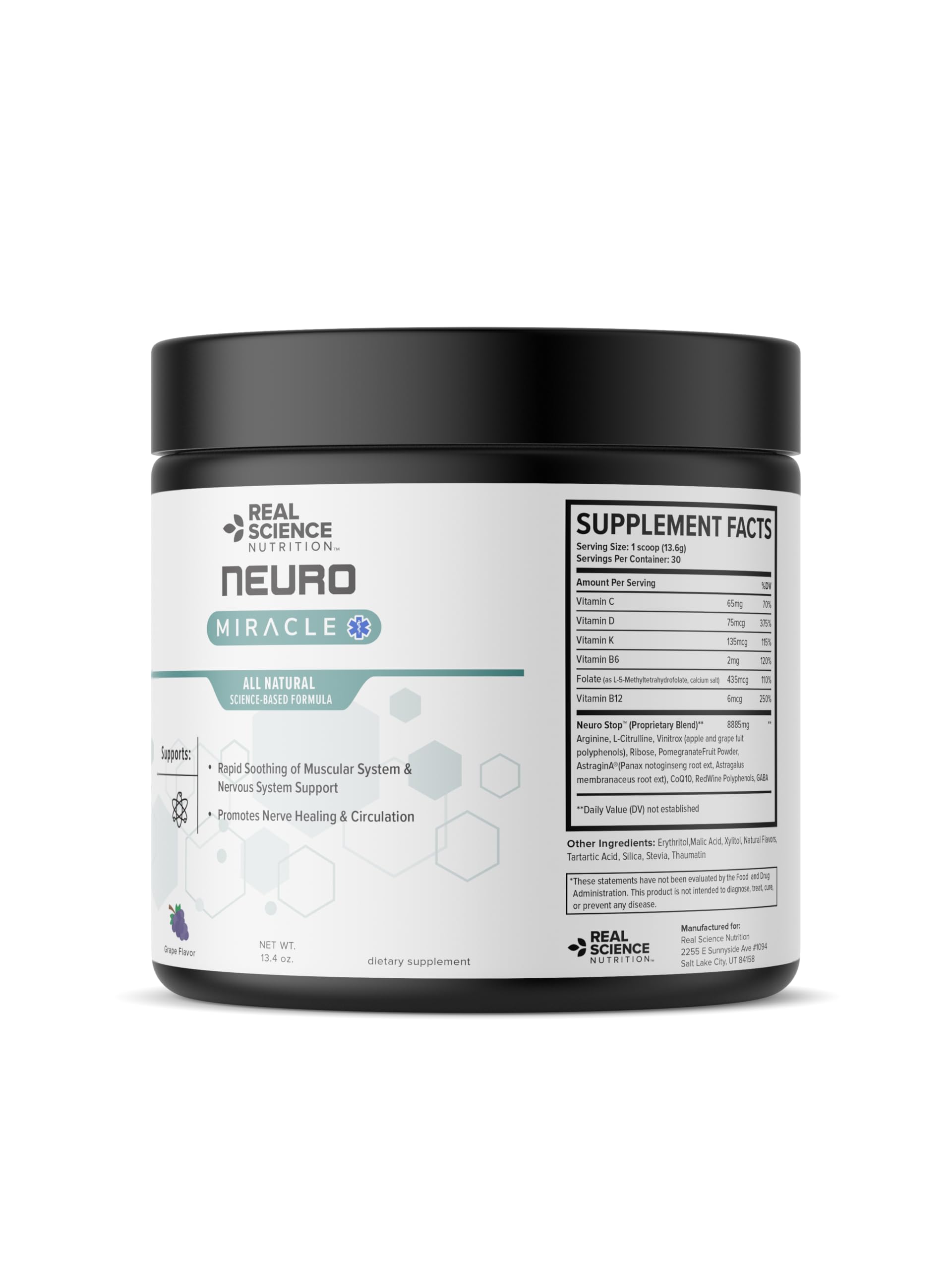 Real Science Nutrition Offers Neuropathy Miracle a Natural Powder Supplement to Improve Circulation and Provide Relief for Neuropathy Real Science NutritionAu supplements