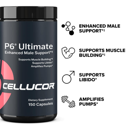 Cellucor P6 Ultimate - Enhanced Support for Men | Supports Muscle Growth & Strength CellucorUS supplements