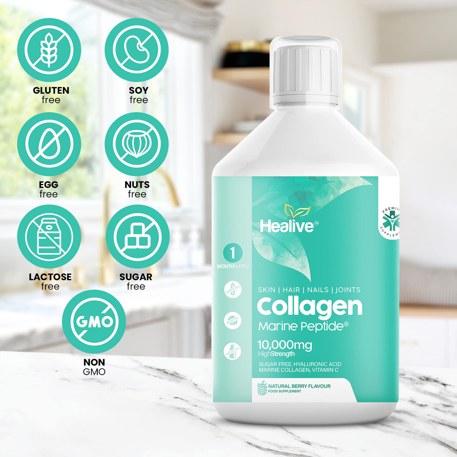 HEALIVE Marine Collagen Peptides - Skin, Hair, Nail & Joint, Support Against Premature Ageing HEALIVEAu supplements