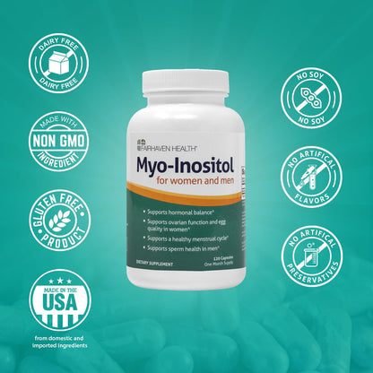 Fairhaven Health Myo-Inositol Supplement 2000mg | Male and Female Fertility Supplement Fairhaven HealthUS supplements