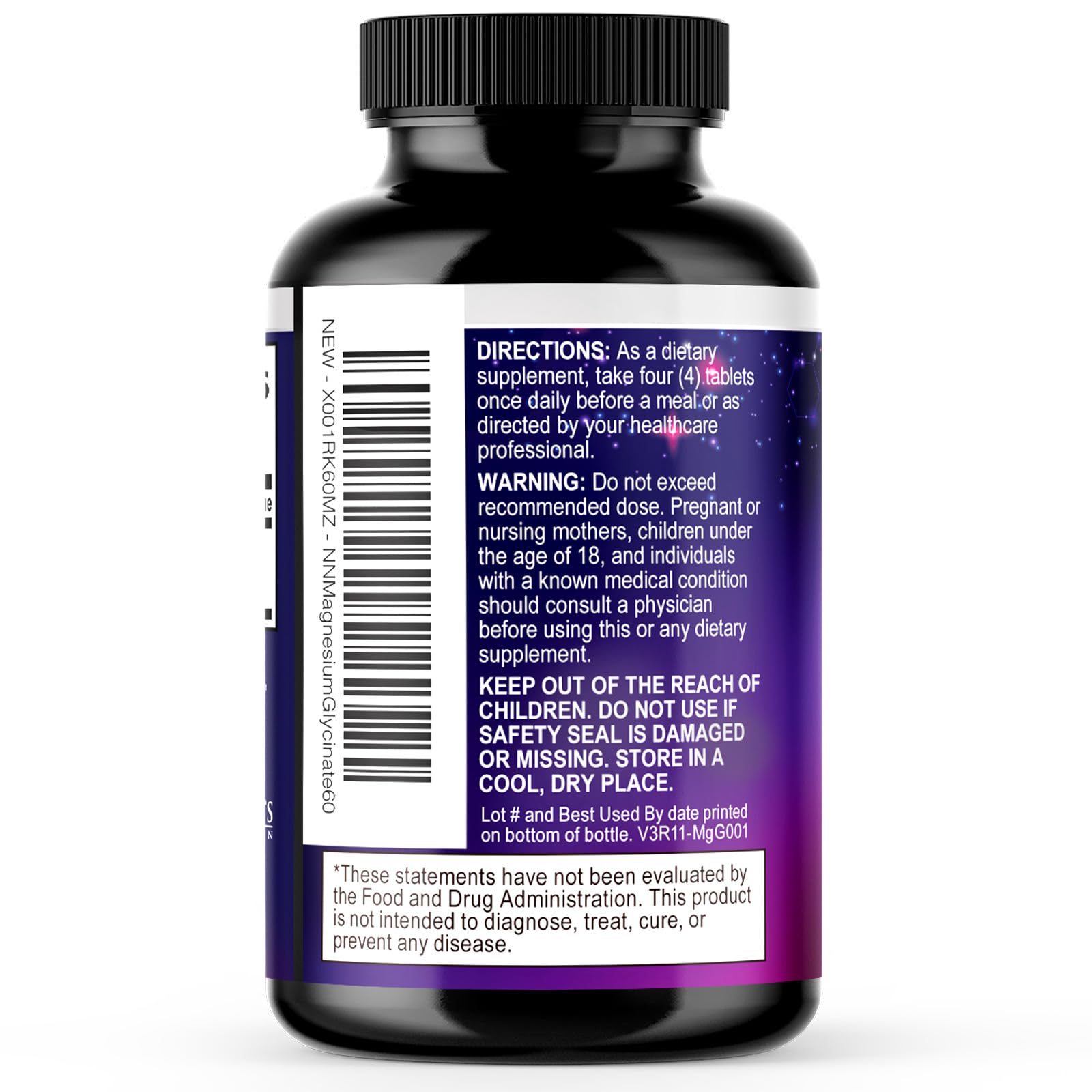 Magnesium Glycinate Supplement - 500mg Magnesium Per Serving - 100% Chelated & Purified - Supports Sleep, Heart Health, & Muscle Strength - Best Absorption Magnesium, Bottled in USA - 60 Tablets Nature's NutritionAu supplements