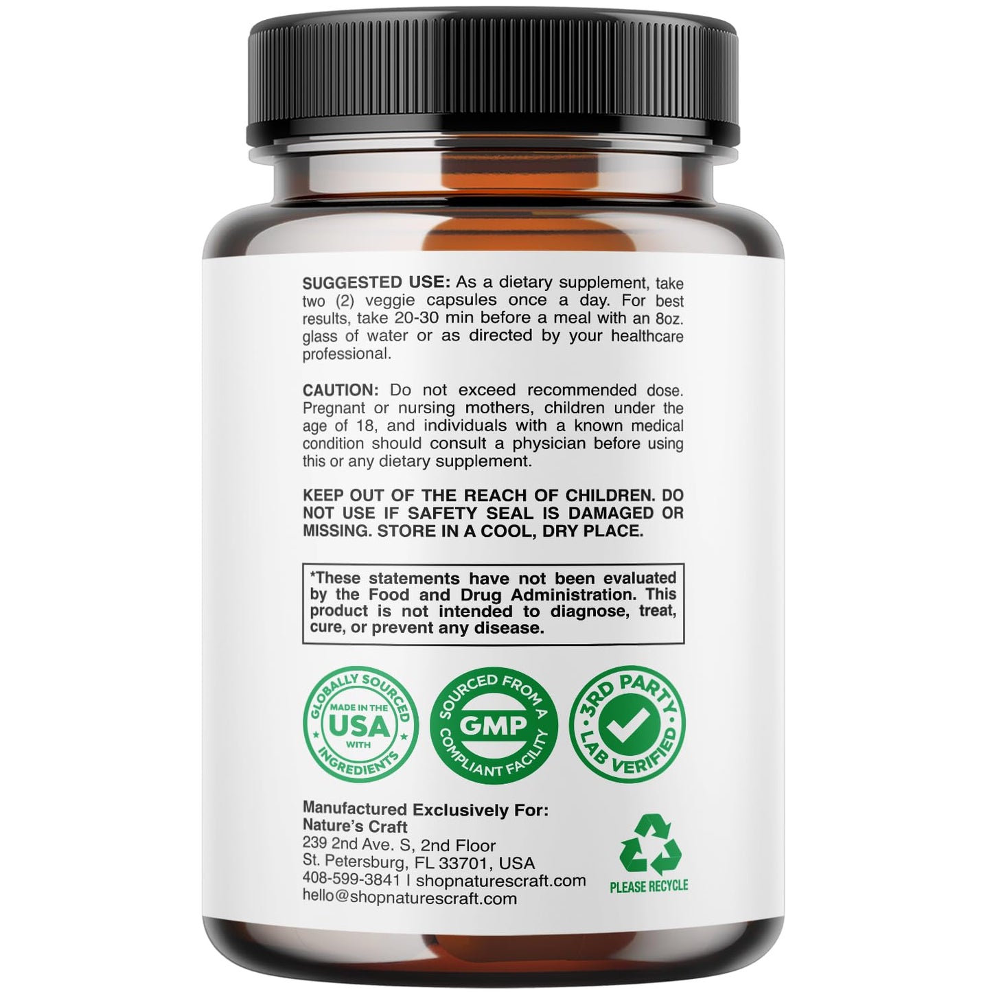 Liver Cleanse Detox & Repair Formula - Herbal Liver Support Supplement Natures CraftUS supplements
