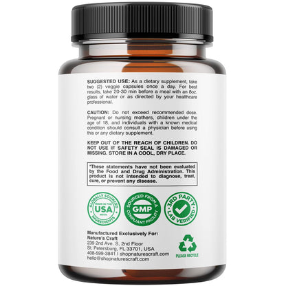 Liver Cleanse Detox & Repair Formula - Herbal Liver Support Supplement Natures CraftUS supplements