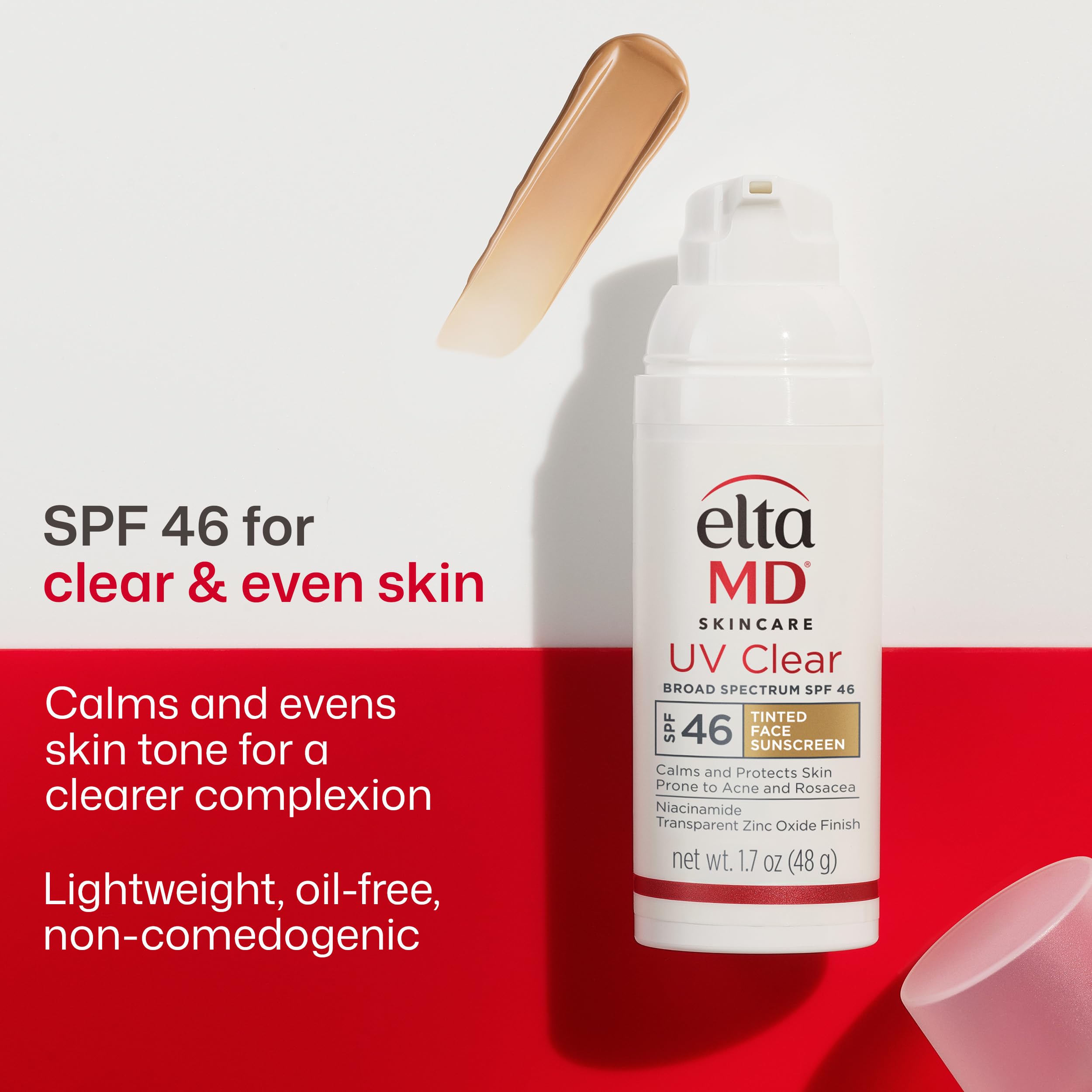 EltaMD UV Clear Tinted Sunscreen for Face, SPF 46 with Zinc Oxide, Oil-Free, Dermatologist Recommended, For Acne-Prone Sensitive Skin, 1.7 oz EltaMDAu supplements