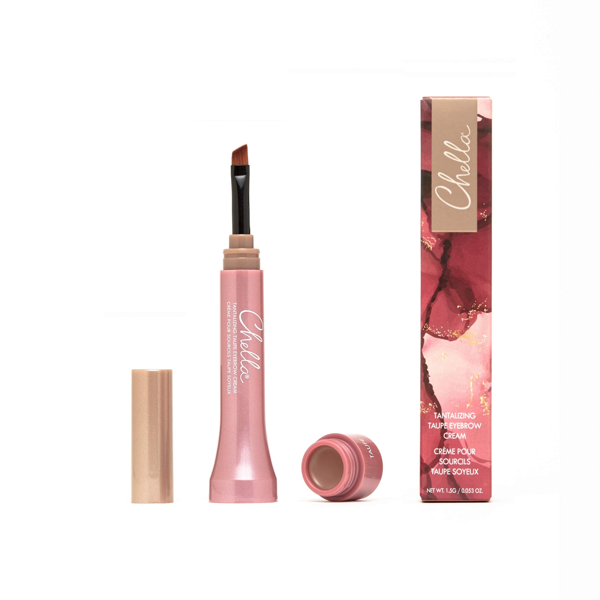 Chella Eyebrow Cream, Tantalizing Taupe - Vegan, Cruelty Free, Paraben Free, Gluten Free Eyebrow Pomade Makeup - Long Wearing, Velvet Consistency, Water Proof ChellaAu supplements