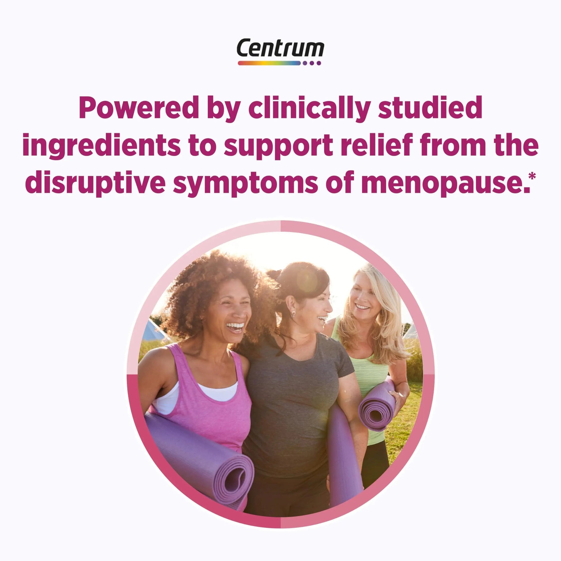 Centrum Complete Multivitamin Supplement + Hot Flash Support Menopause Support Tablets, with Clinically Studied geniVida, 30 Count CentrumAu supplements