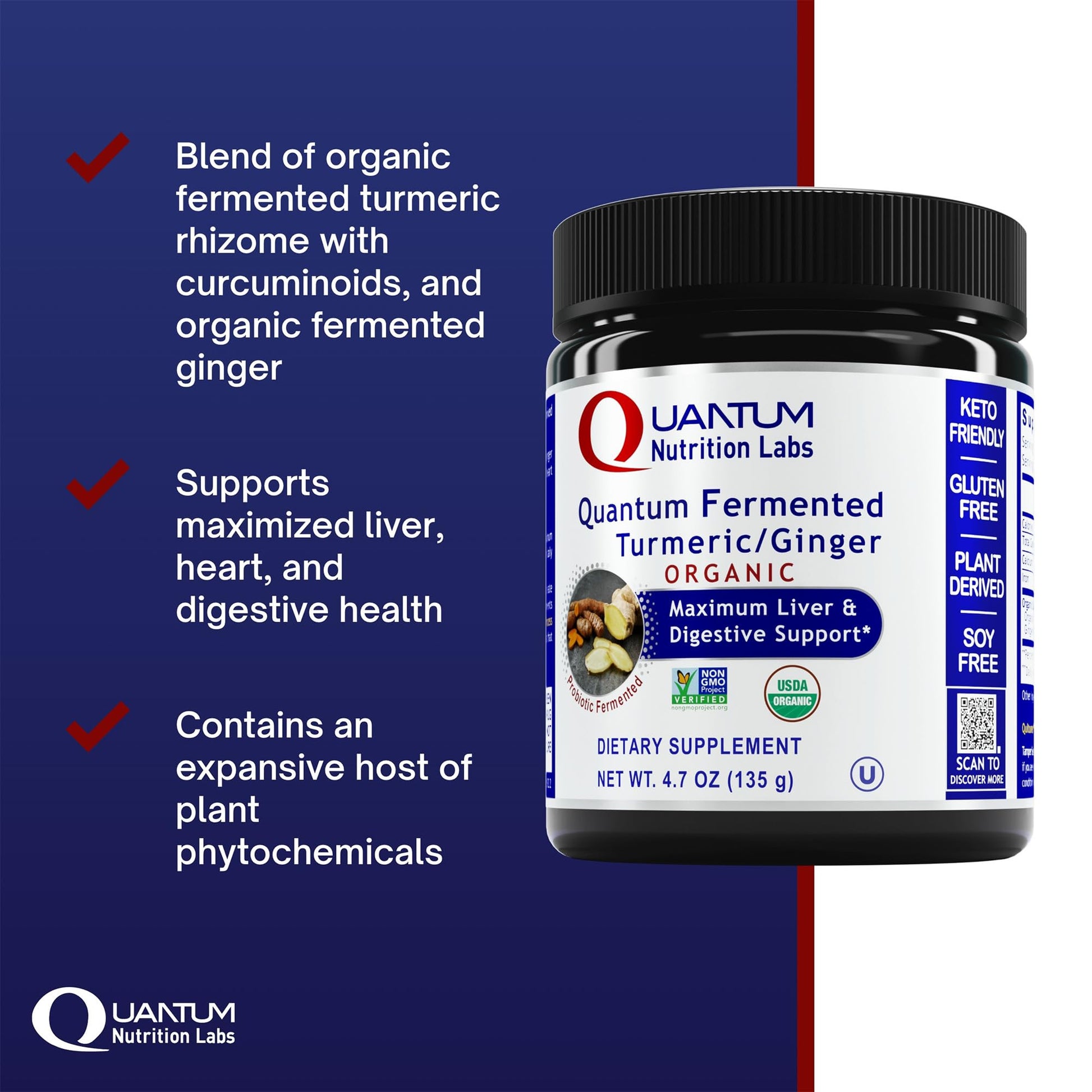 Premier Research Labs Premier Fermented Turmeric/Ginger Root - Probiotic Fermented Turmeric & Ginger Powder Supplement, Active Curcuminoids, Herbal Supplement - 4.7 Oz Premier Research LabsAu supplements