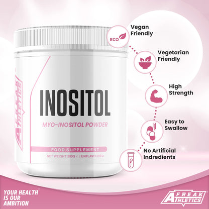 Inositol (Myo-Inositol) Powder 300g | Premium Myo Inositol Powder - Supports Women Freak AthleticsUS supplements
